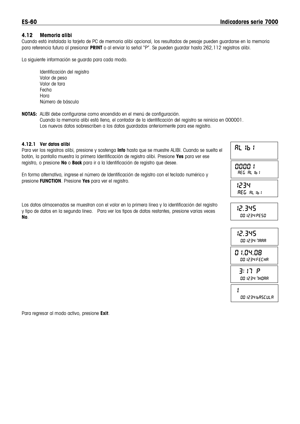 17 p, Alibi | Ohaus DEFENDER 7000 BENCH SCALES Manual es User Manual | Page 62 / 80