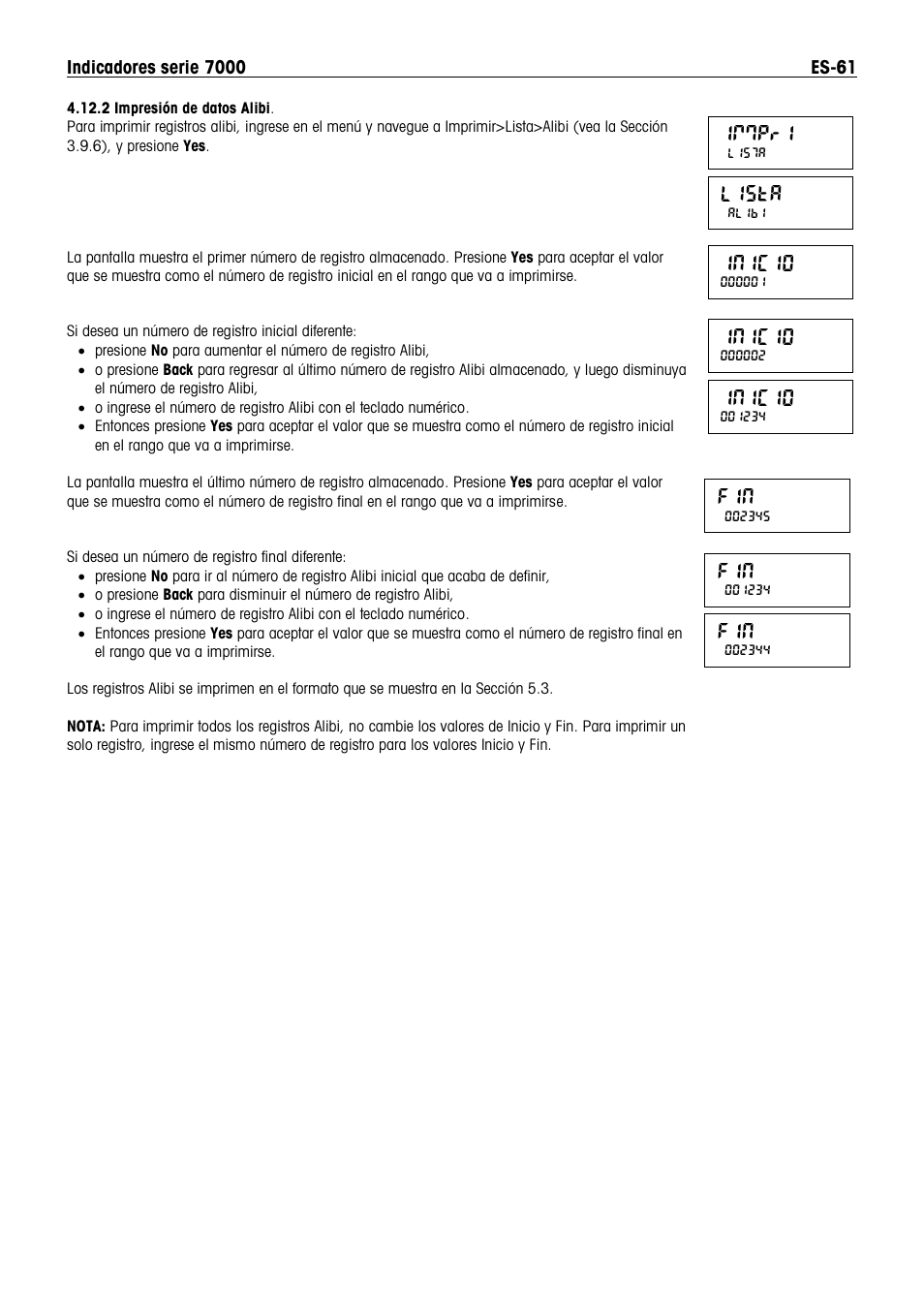 Inicio, Lista, Immpr1 | Ohaus DEFENDER 7000 BENCH SCALES Manual es User Manual | Page 63 / 80