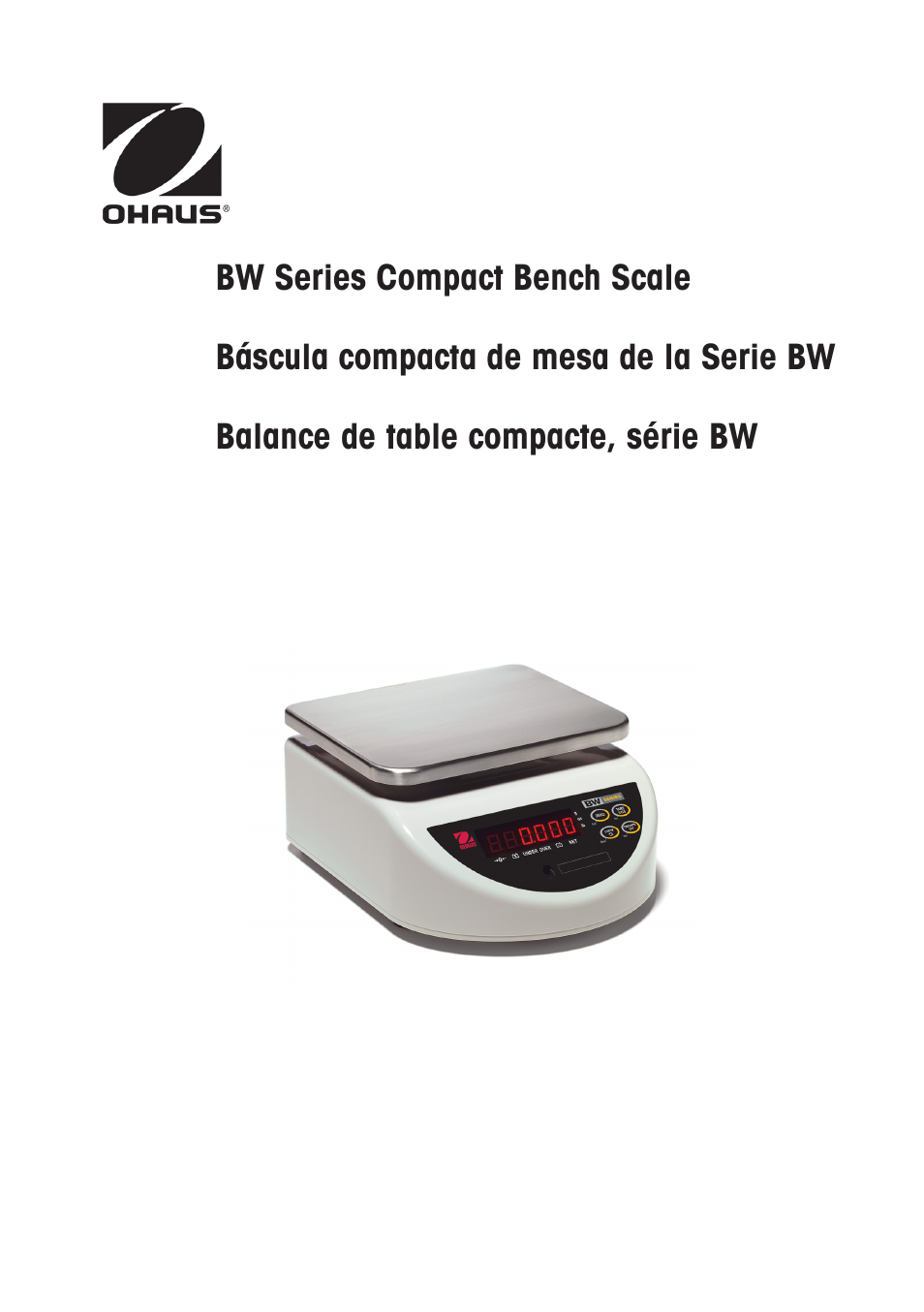 Ohaus BW WASHDOWN SCALES Manual multi User Manual | 52 pages