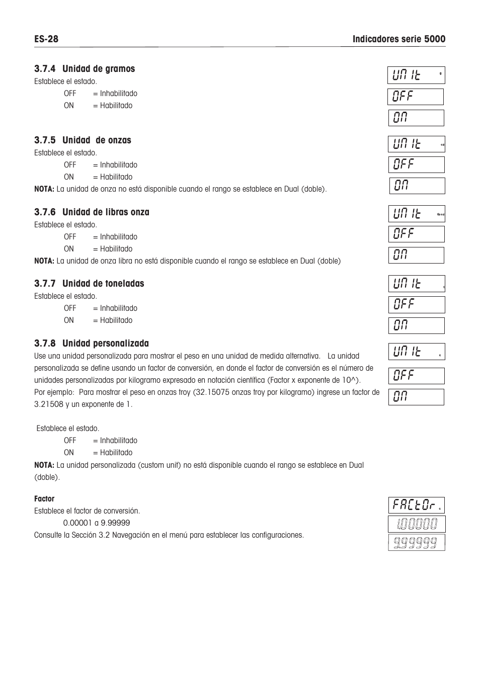 Ohaus DEFENDER 5000 BENCH SCALES Manual es User Manual | Page 30 / 64