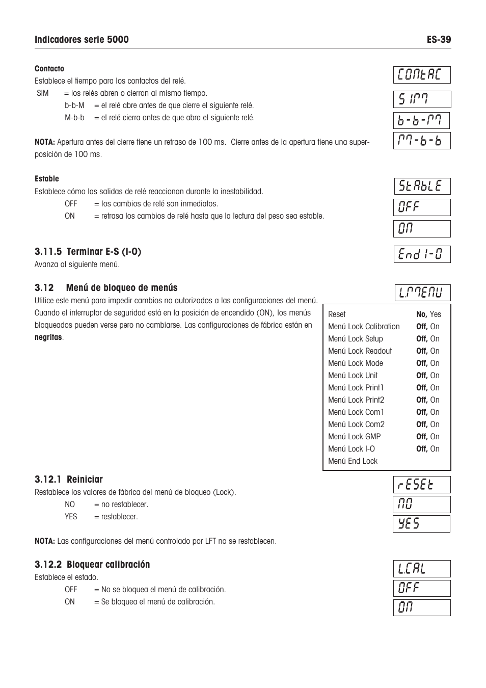 Ohaus DEFENDER 5000 BENCH SCALES Manual es User Manual | Page 41 / 64