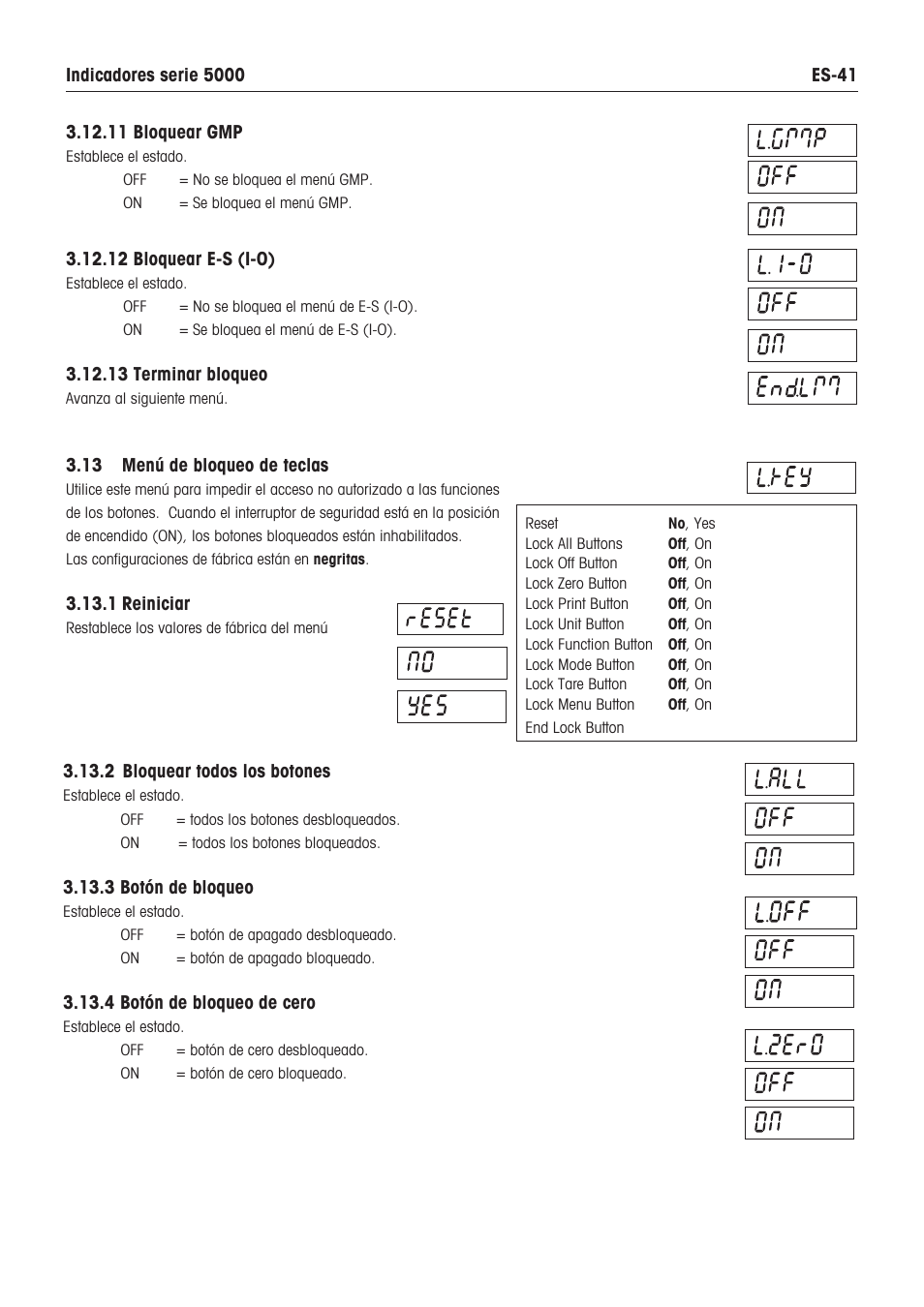 Ohaus DEFENDER 5000 BENCH SCALES Manual es User Manual | Page 43 / 64
