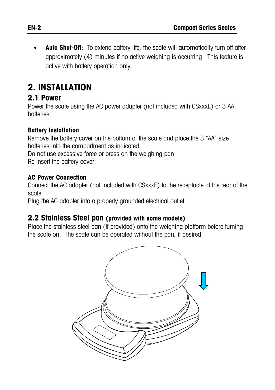 Installation | Ohaus RUBY JEWELRY SCALES Manual multi User Manual | Page 3 / 44