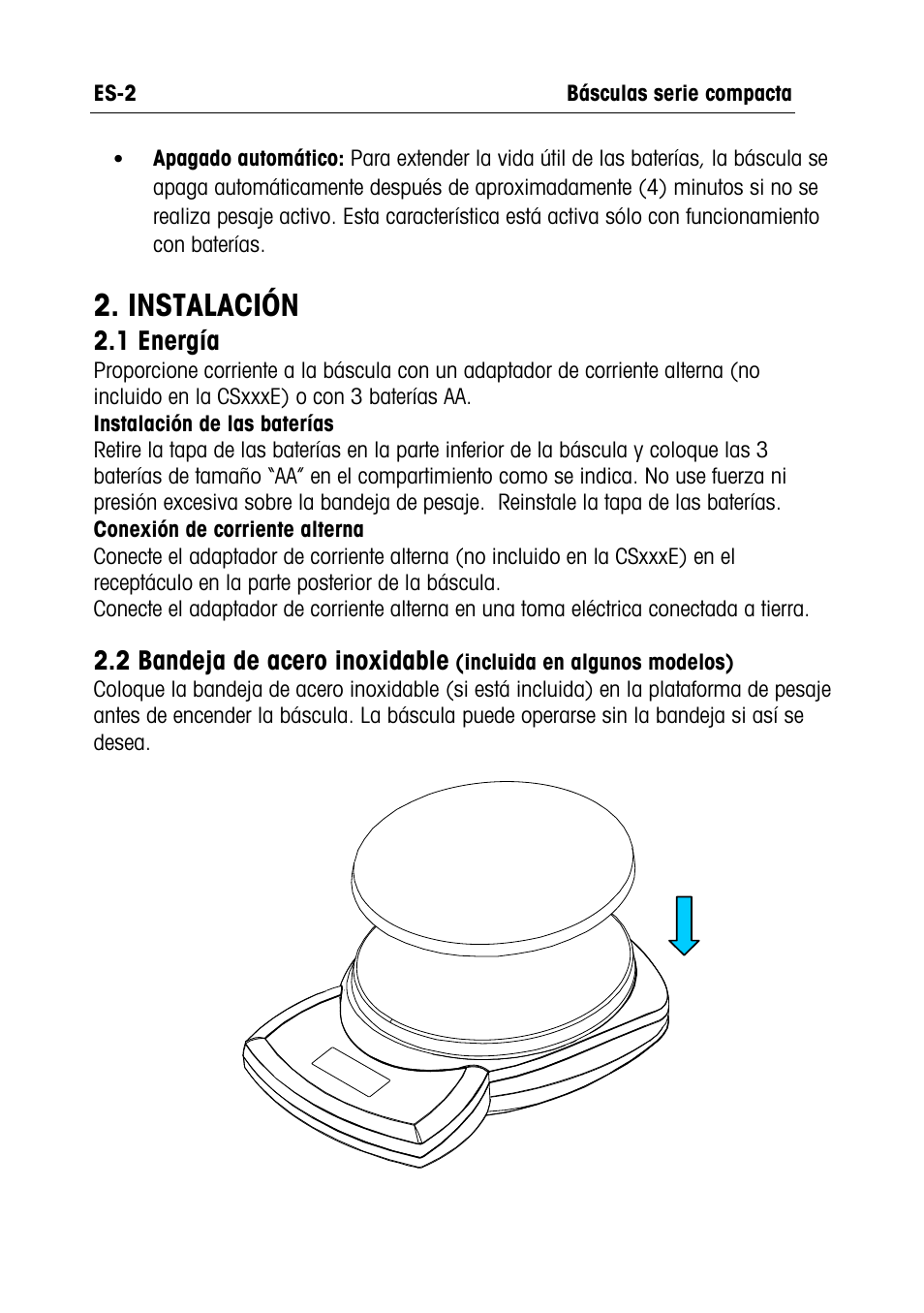 Instalación | Ohaus RUBY JEWELRY SCALES Manual multi User Manual | Page 9 / 44