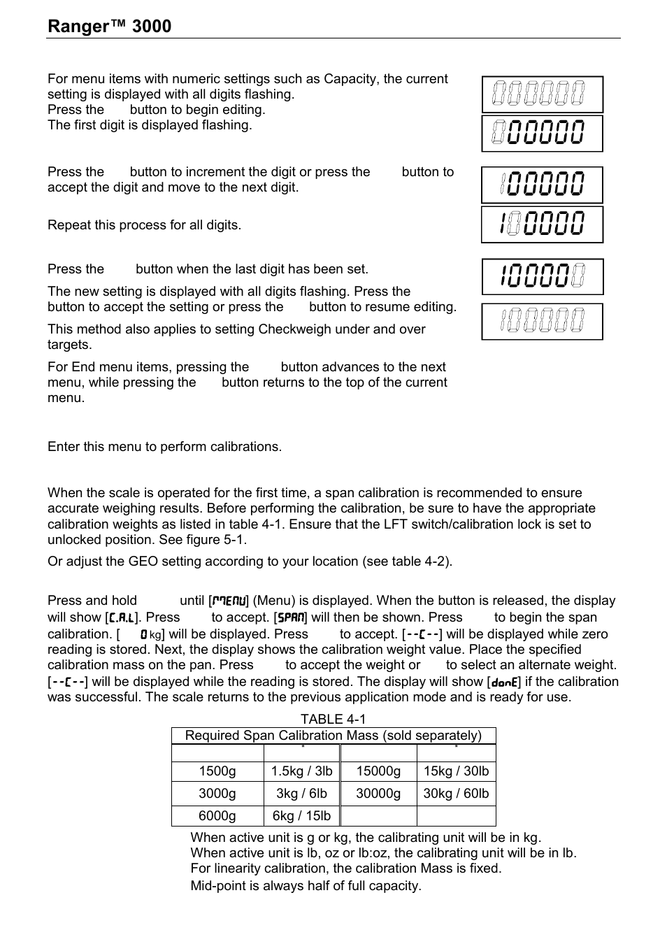 Ranger™ 3000, Series en-13 | Ohaus RANGER 3000 COMPACT SCALES Manual User Manual | Page 15 / 40