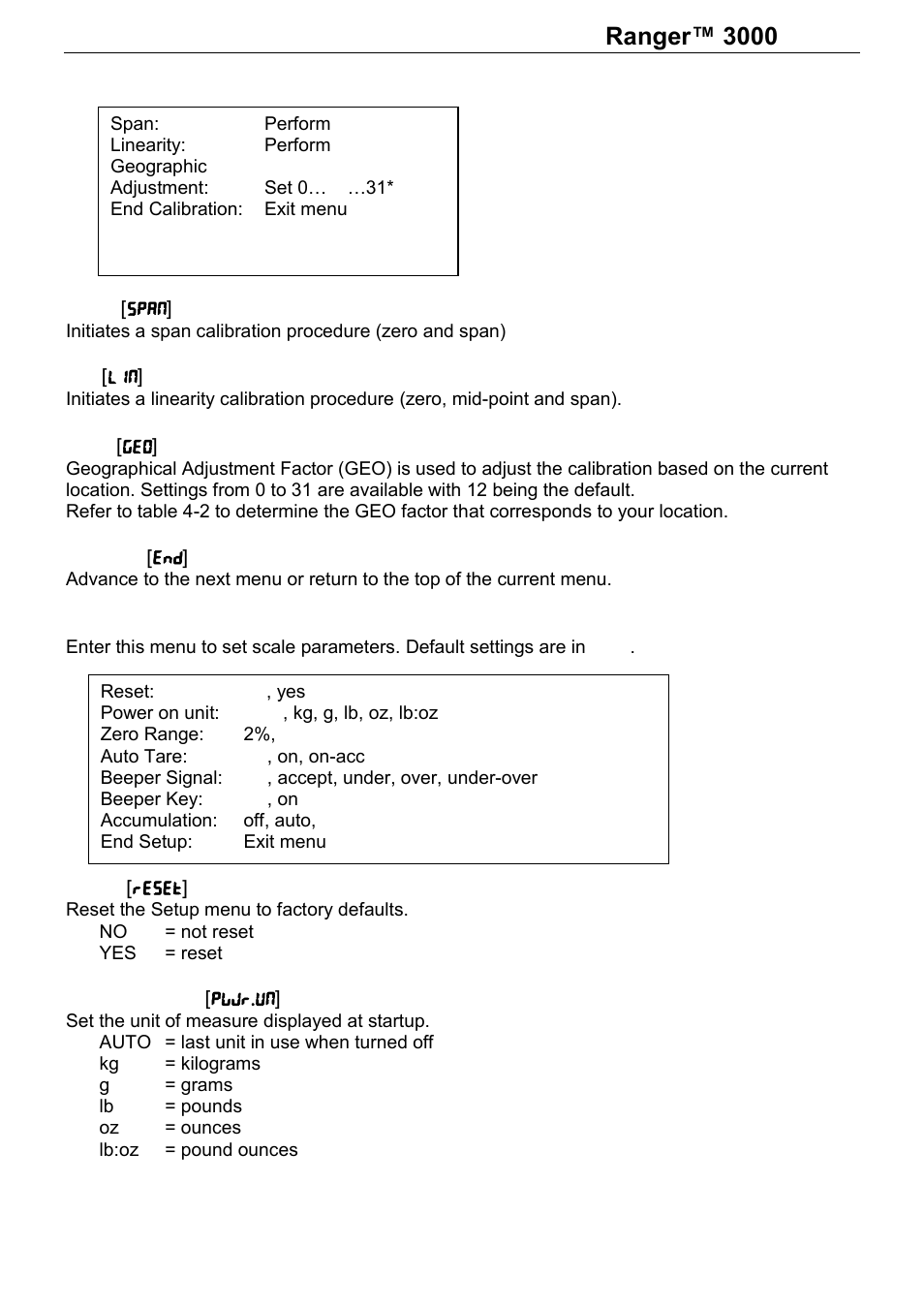 Series | Ohaus RANGER 3000 COMPACT SCALES Manual User Manual | Page 16 / 40