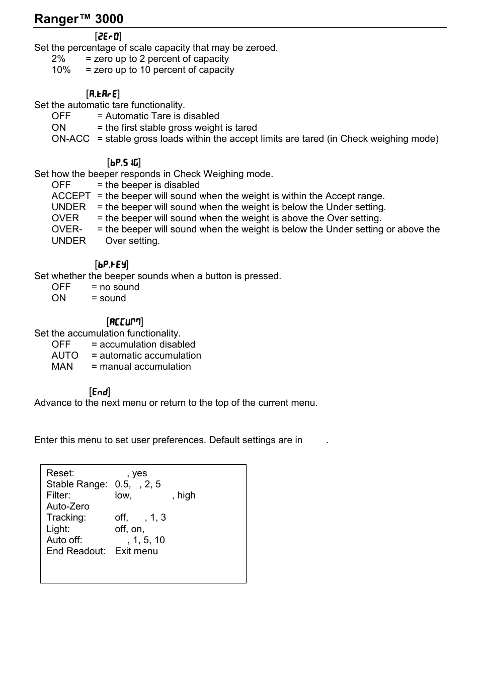 Ranger™ 3000, Series en-15 | Ohaus RANGER 3000 COMPACT SCALES Manual User Manual | Page 17 / 40