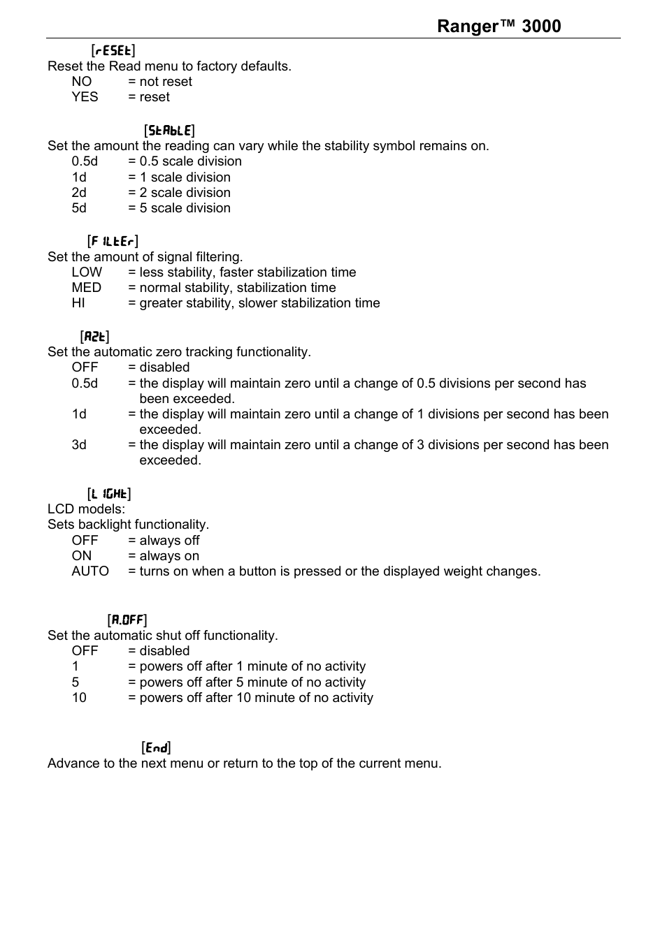 Series | Ohaus RANGER 3000 COMPACT SCALES Manual User Manual | Page 18 / 40