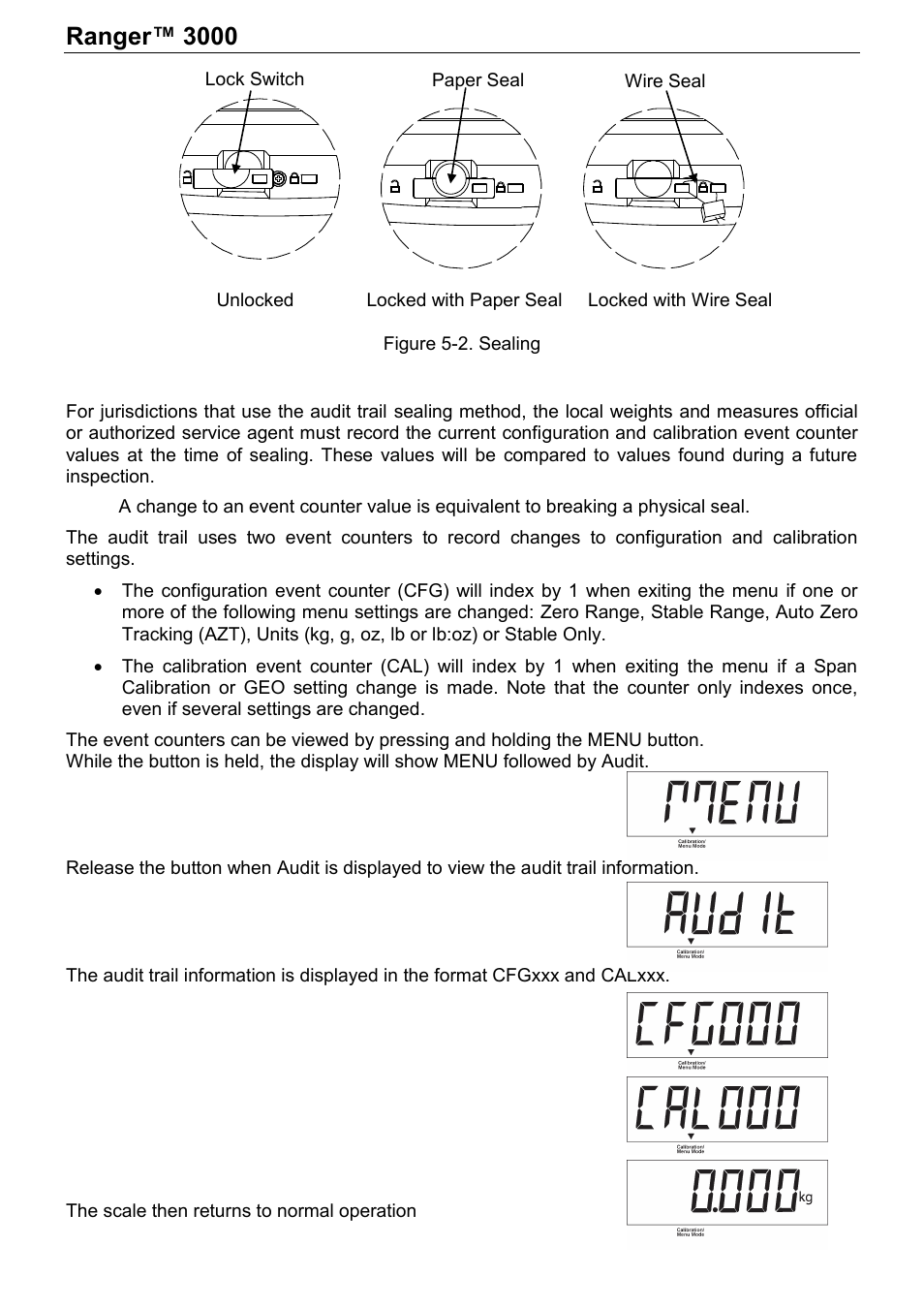 Ranger™ 3000, Series en-27 | Ohaus RANGER 3000 COMPACT SCALES Manual User Manual | Page 29 / 40