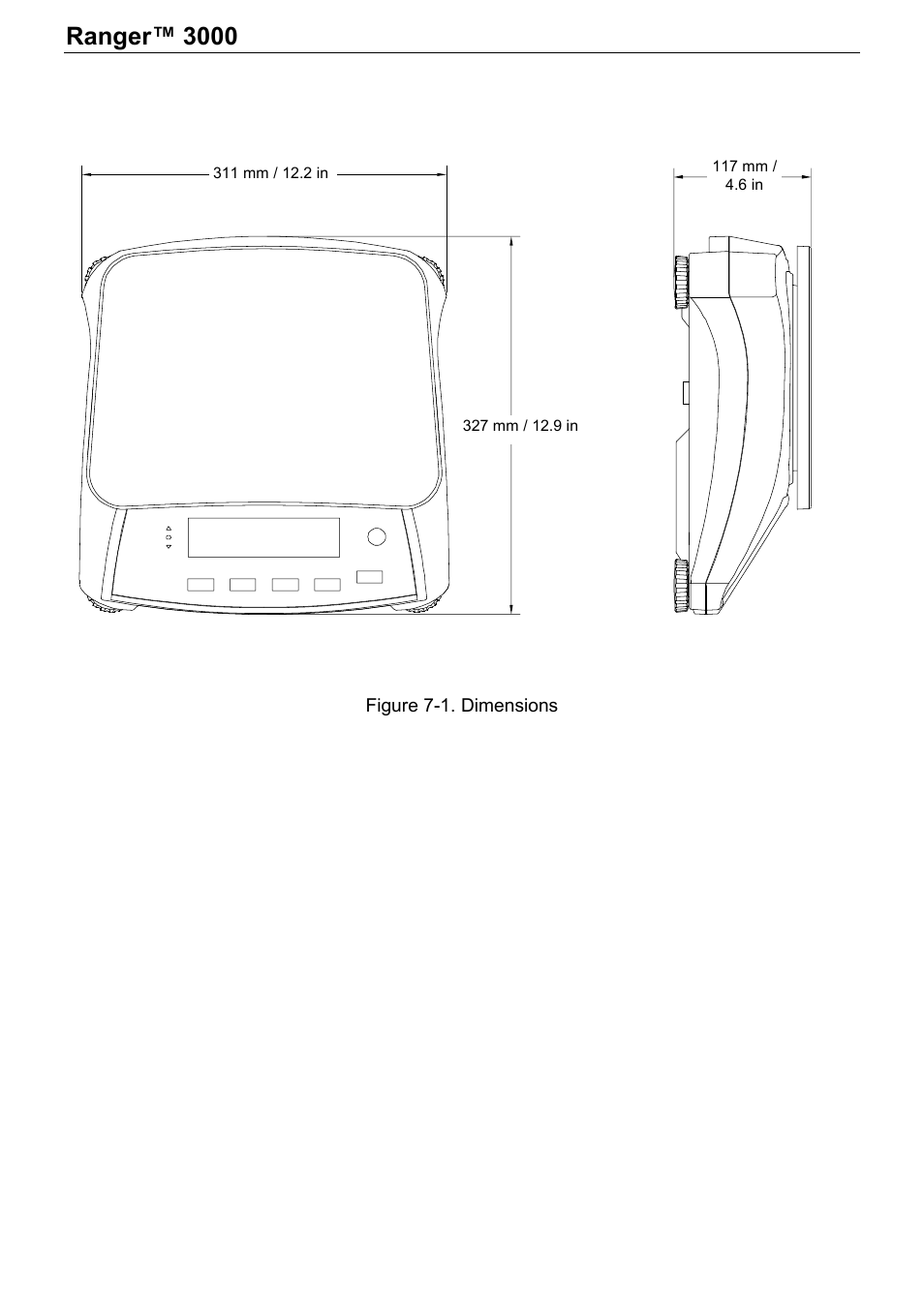 Ranger™ 3000, Series en-31, 2 drawings | Ohaus RANGER 3000 COMPACT SCALES Manual User Manual | Page 33 / 40