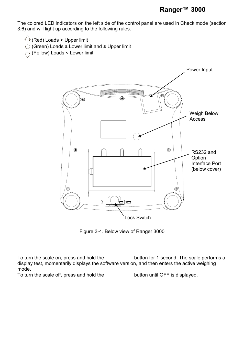 Series, 2 turning scale on/off | Ohaus RANGER 3000 COMPACT SCALES Manual User Manual | Page 8 / 40