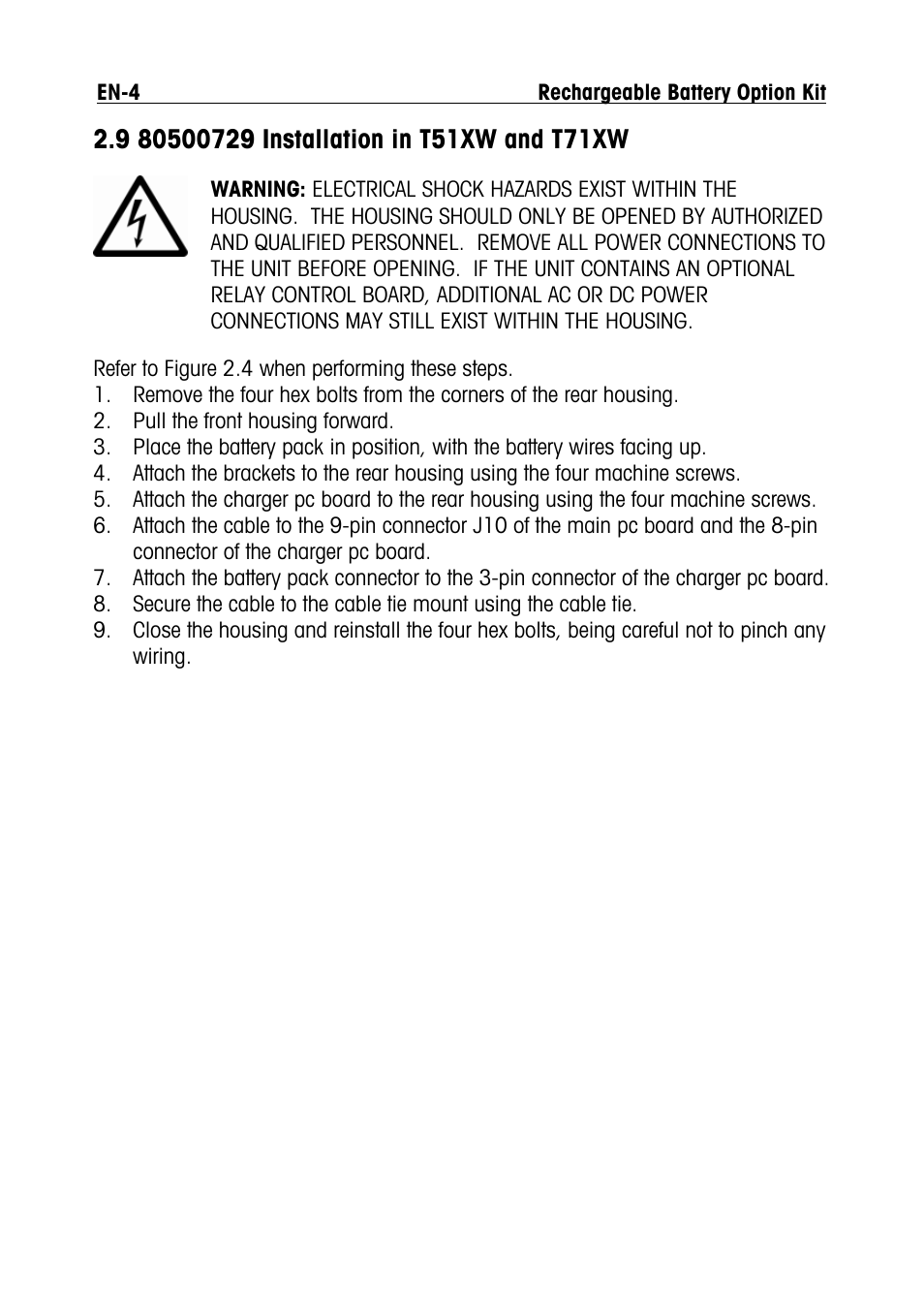Ohaus DEFENDER 5000 BENCH SCALES Rechargeable Battery Option Manual multi User Manual | Page 6 / 44