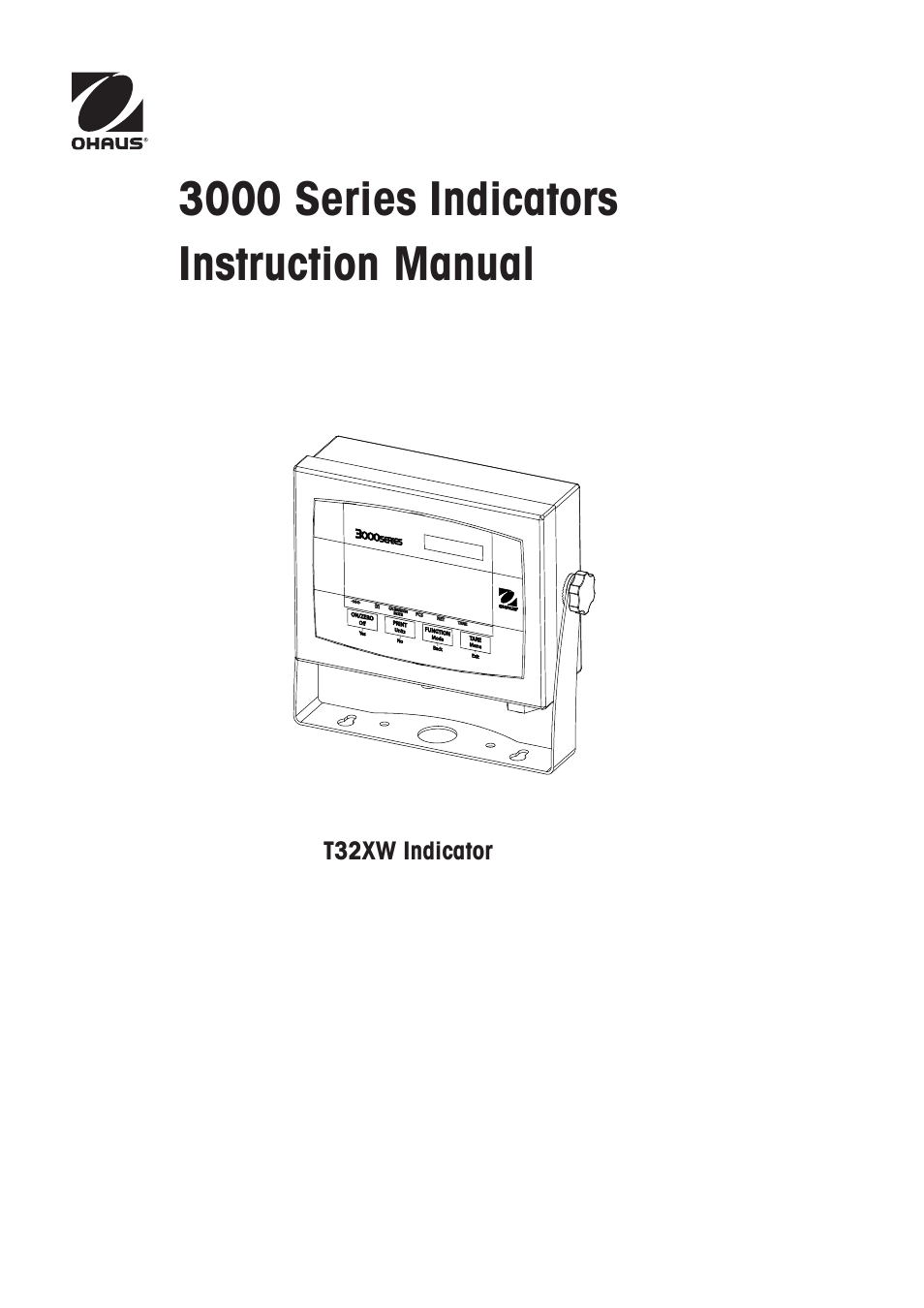 Ohaus VX SERIES FLOOR SCALES Indicator T32XW Manual en User Manual | 48 pages