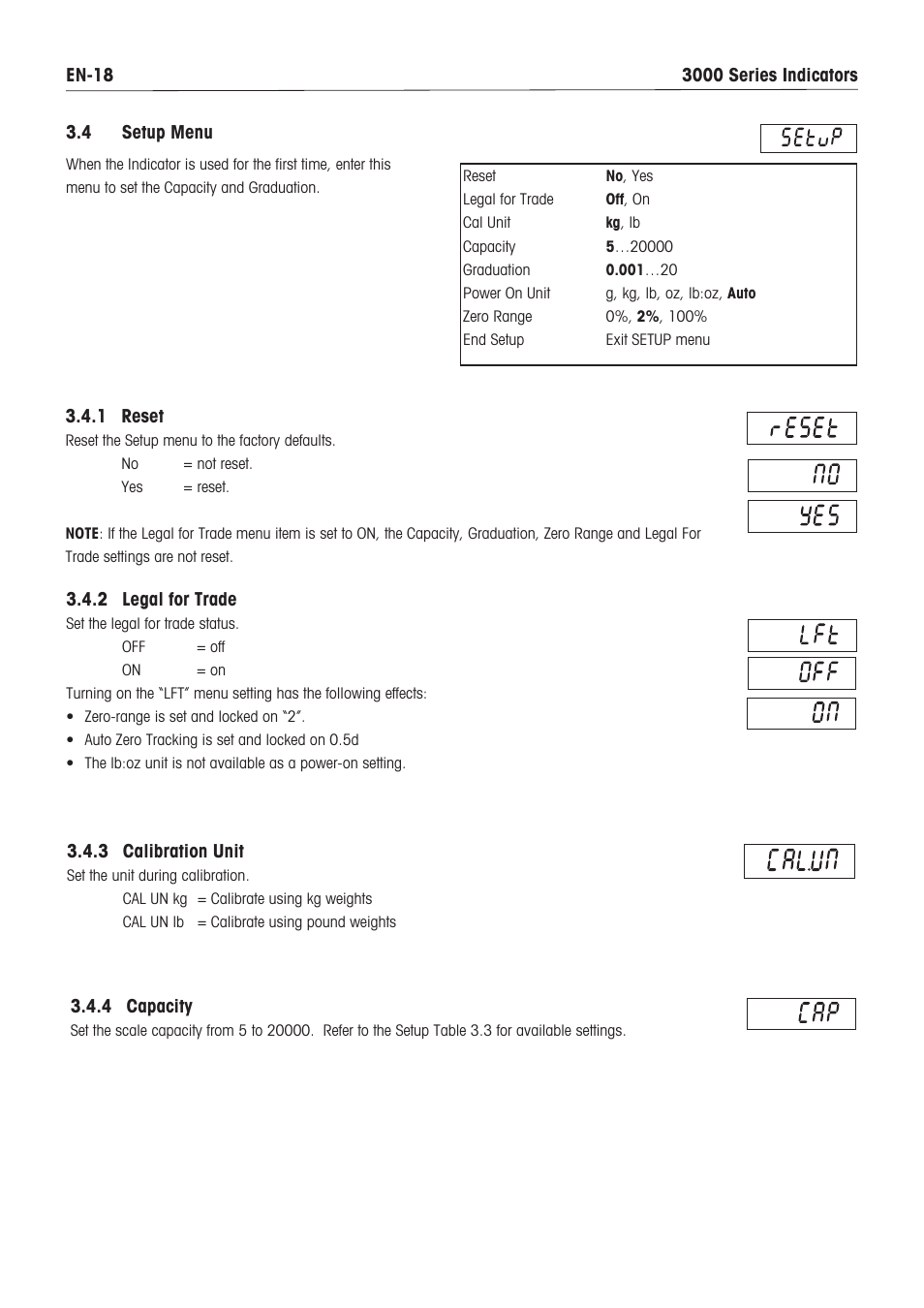 Ohaus VX SERIES FLOOR SCALES Indicator T32XW Manual en User Manual | Page 20 / 48