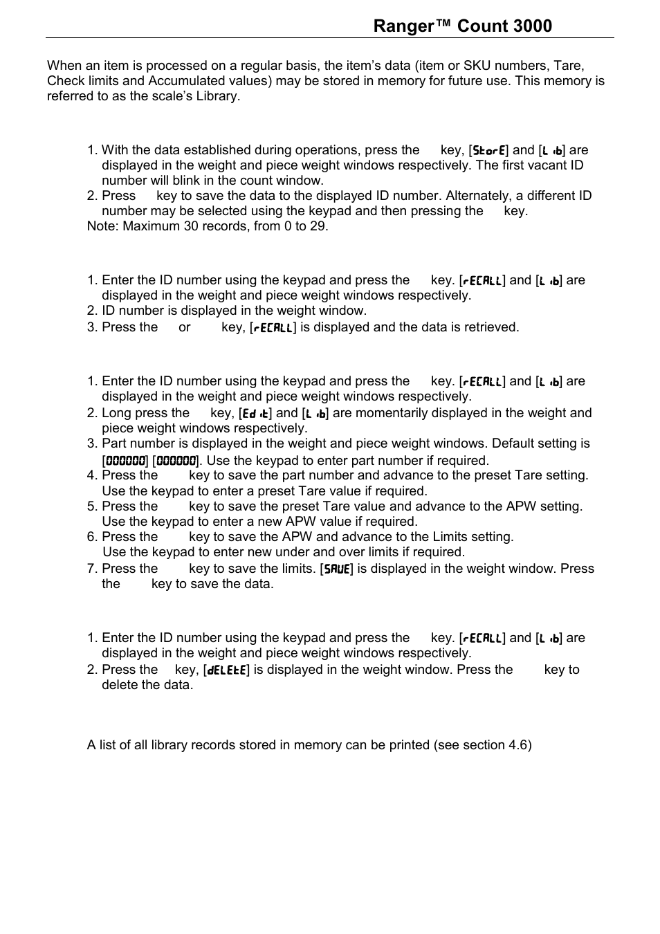 Series | Ohaus RANGER COUNT 3000 COMPACT COUNTING SCALES Manual User Manual | Page 12 / 40