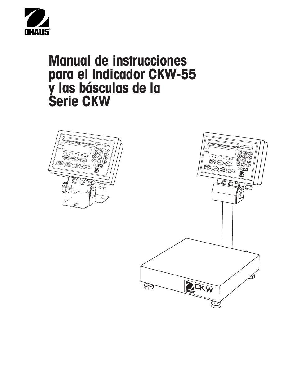 Ohaus CKW WASHDOWN CHECKWEIGHING SCALES_INDICATOR Manual es User Manual | 68 pages