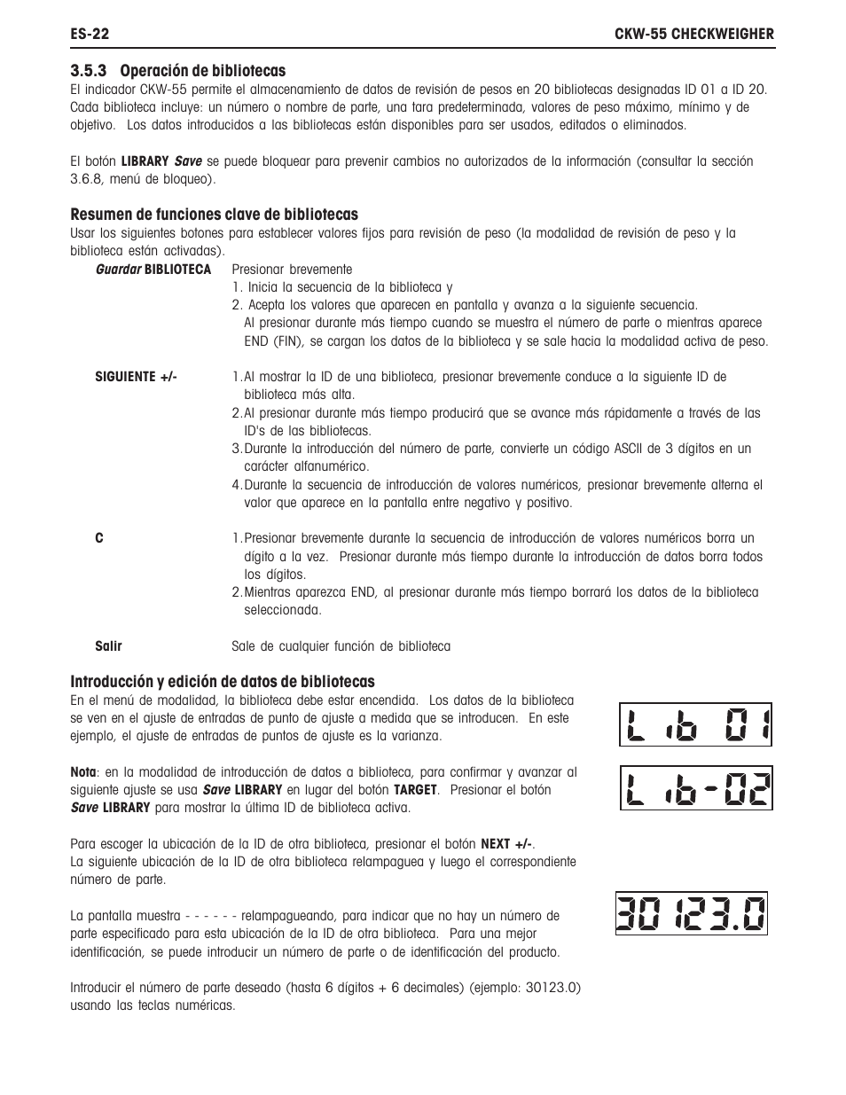 Ohaus CKW WASHDOWN CHECKWEIGHING SCALES_INDICATOR Manual es User Manual | Page 26 / 68