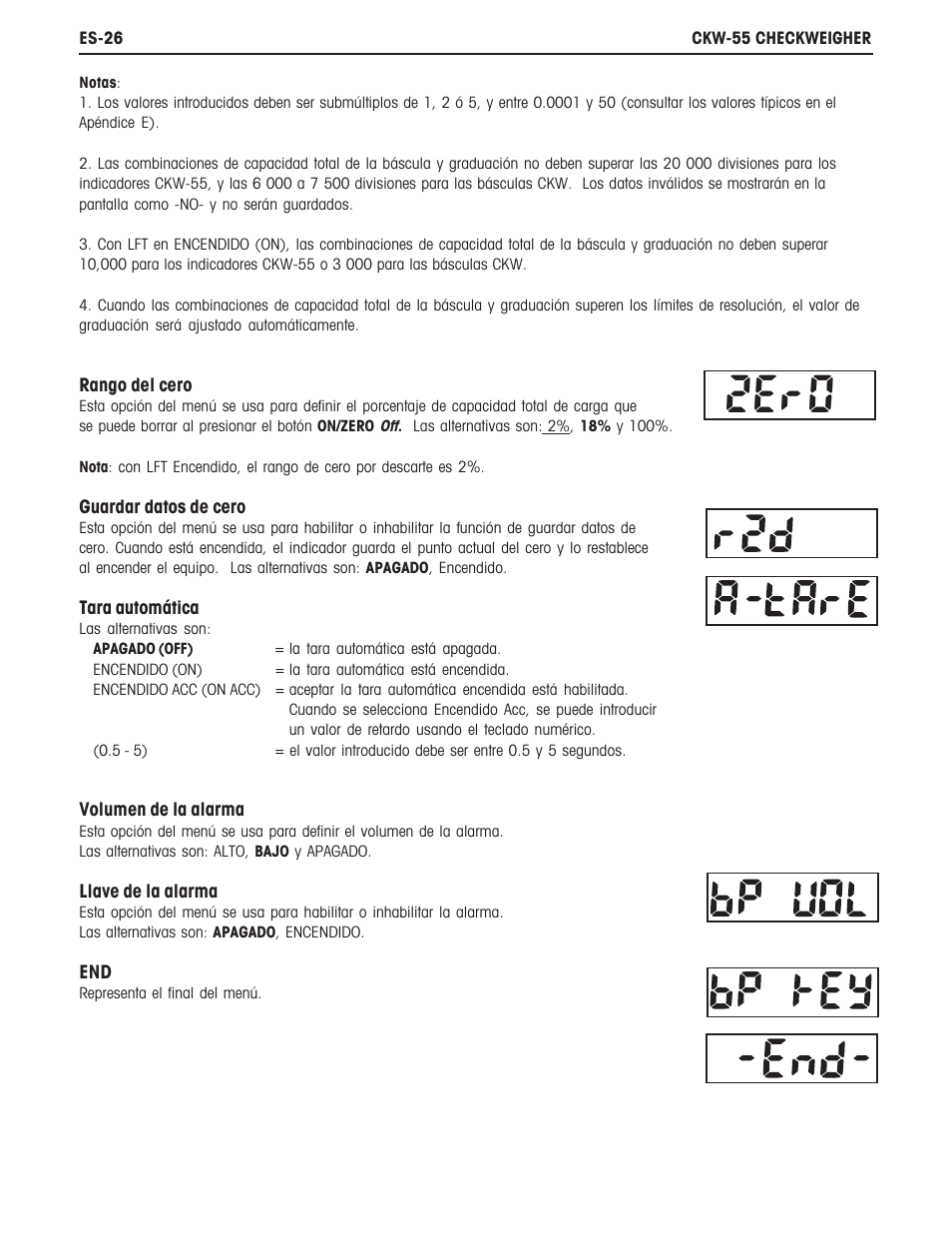 Ohaus CKW WASHDOWN CHECKWEIGHING SCALES_INDICATOR Manual es User Manual | Page 30 / 68