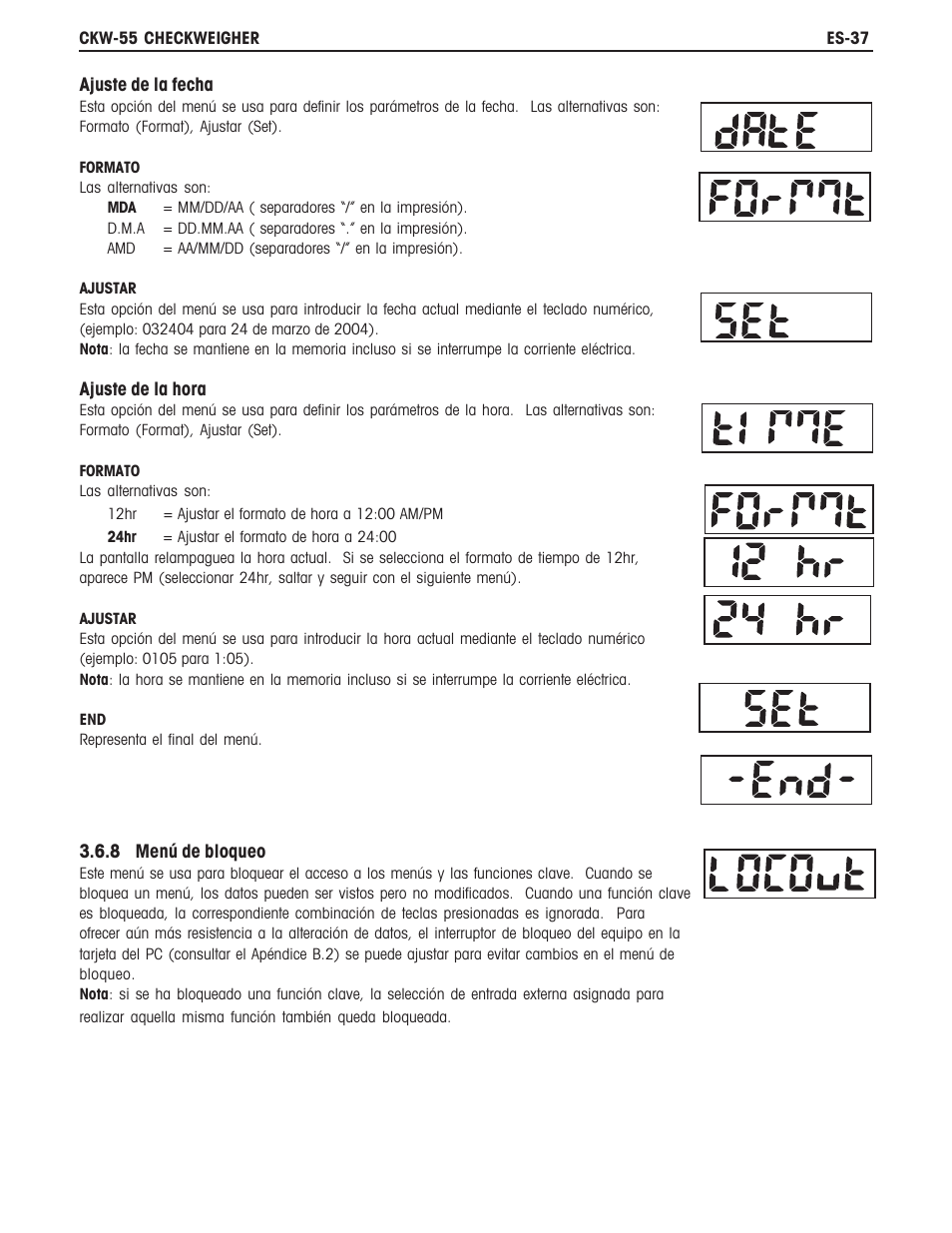 Ohaus CKW WASHDOWN CHECKWEIGHING SCALES_INDICATOR Manual es User Manual | Page 41 / 68