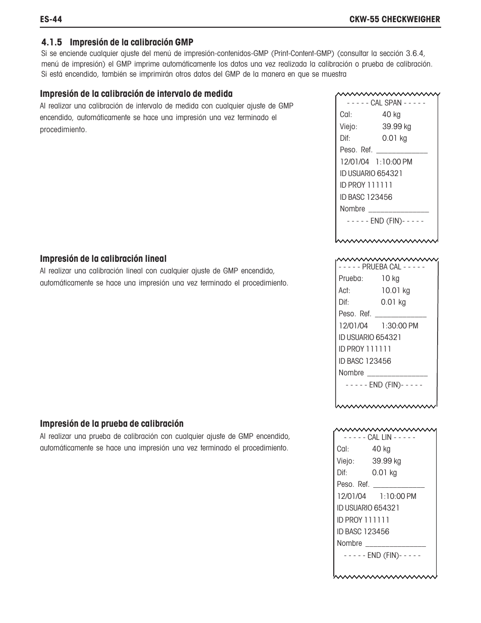 Ohaus CKW WASHDOWN CHECKWEIGHING SCALES_INDICATOR Manual es User Manual | Page 48 / 68