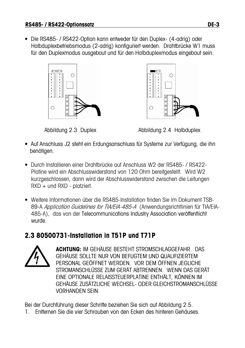 Ohaus RS422 Interface Option Kit Manual multi User Manual | Page 35 / 56