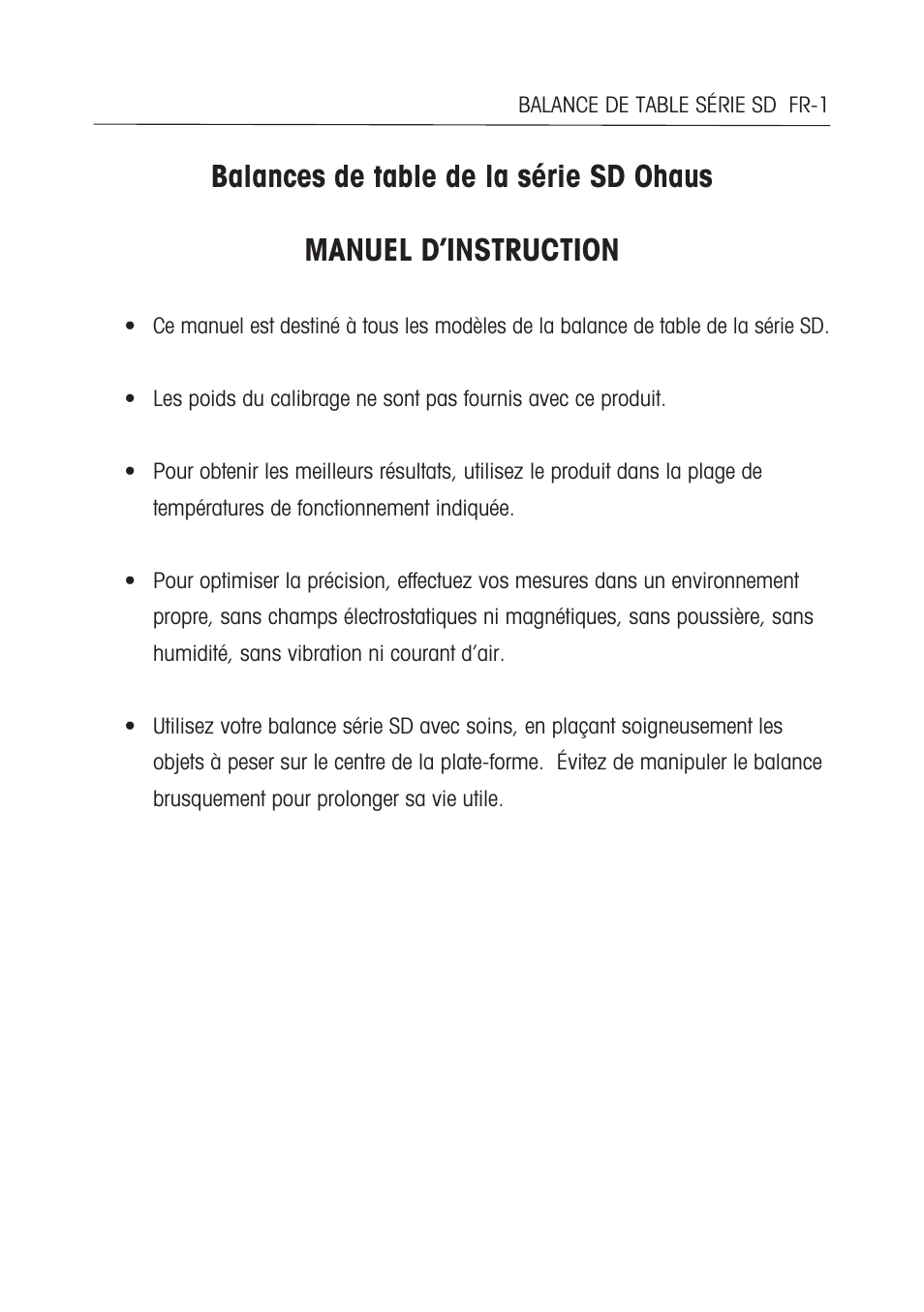 Ohaus SD COMPACT BENCH SCALES Manual multi User Manual | Page 33 / 72