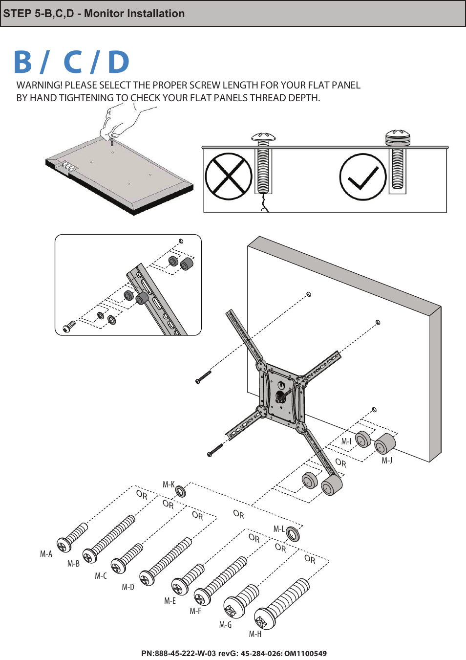 B / c / d | Omnimount PLAY40 Manual ru User Manual | Page 16 / 25