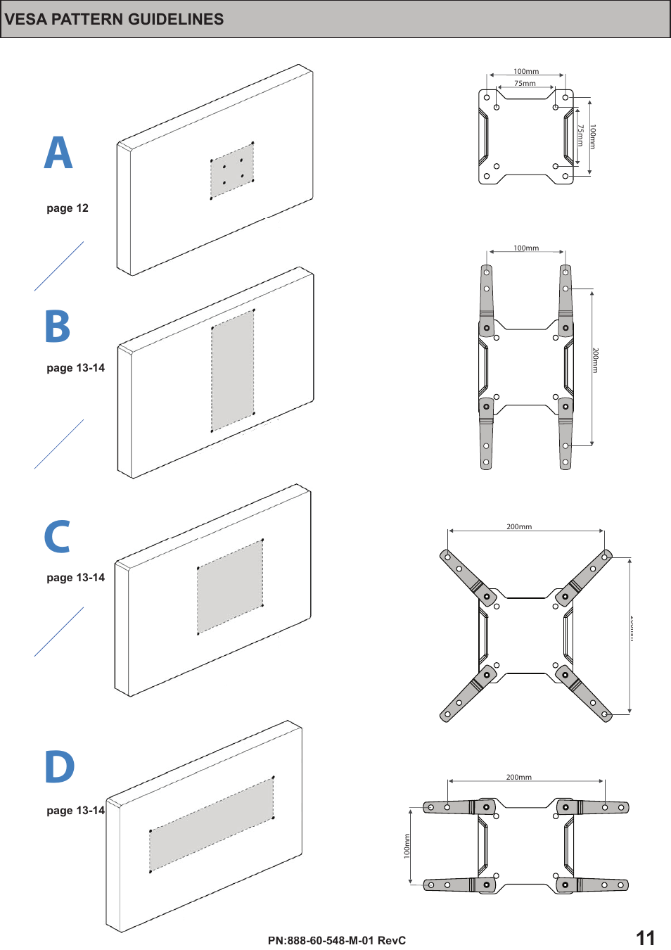Ab c d | Omnimount OS50F Manual ru User Manual | Page 11 / 20