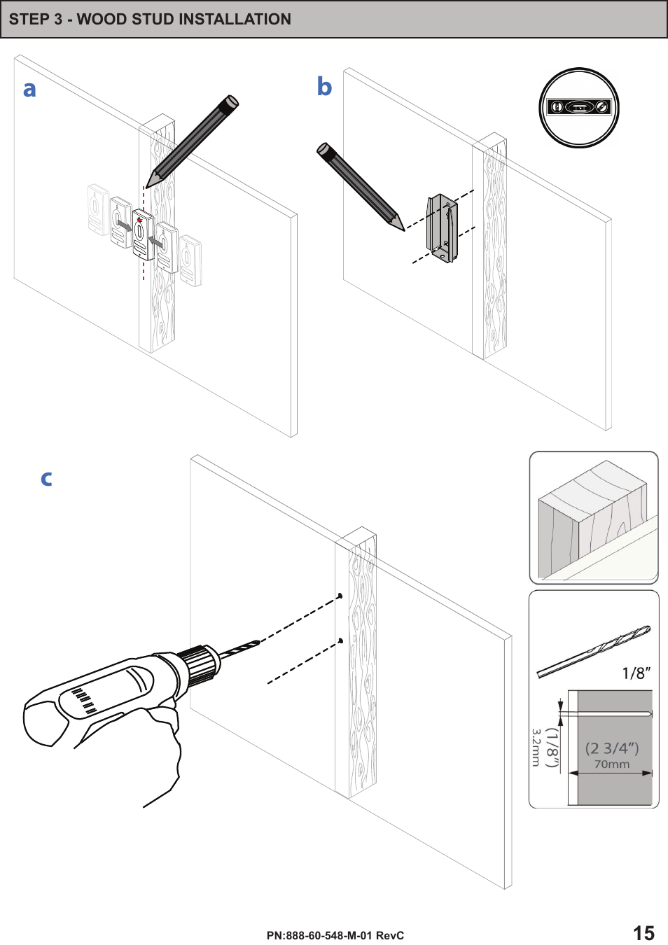 Ab c | Omnimount OS50F Manual ru User Manual | Page 15 / 20