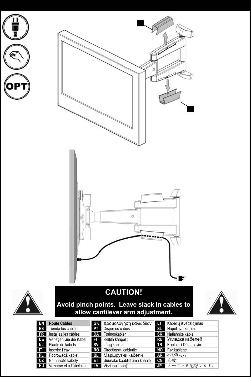 Caution | Omnimount ULPC-S Manual ru User Manual | Page 26 / 32