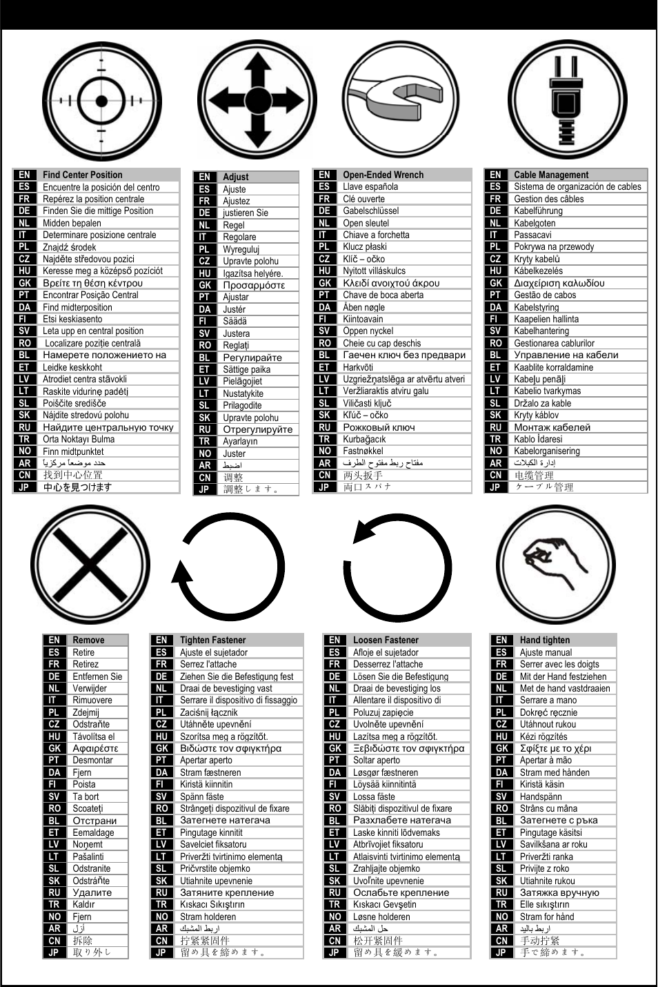 Symbol key | Omnimount ULPC-S Manual ru User Manual | Page 9 / 32