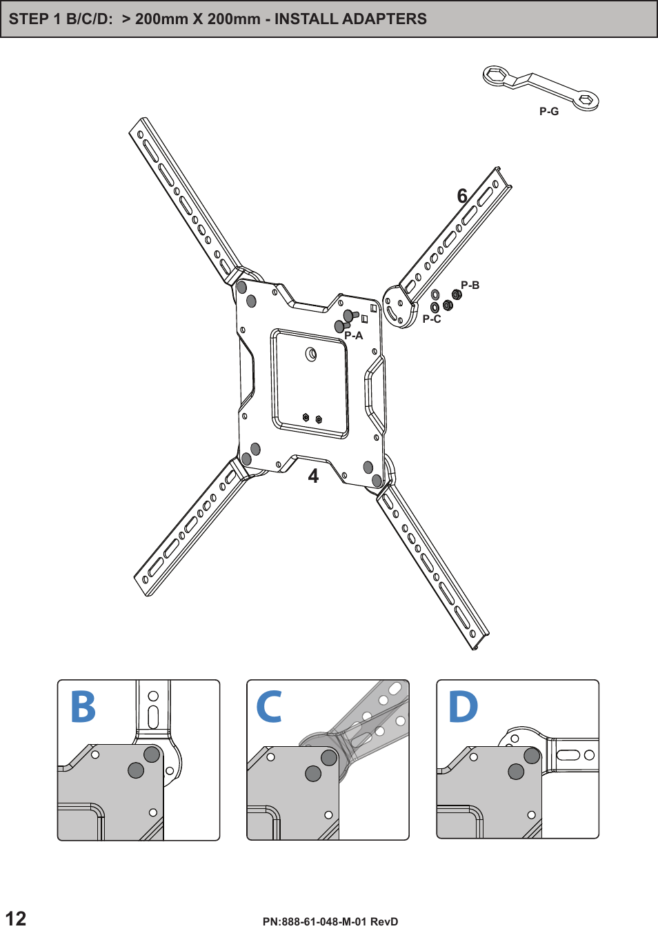 Bc d | Omnimount OC120FM Manual ru User Manual | Page 12 / 24