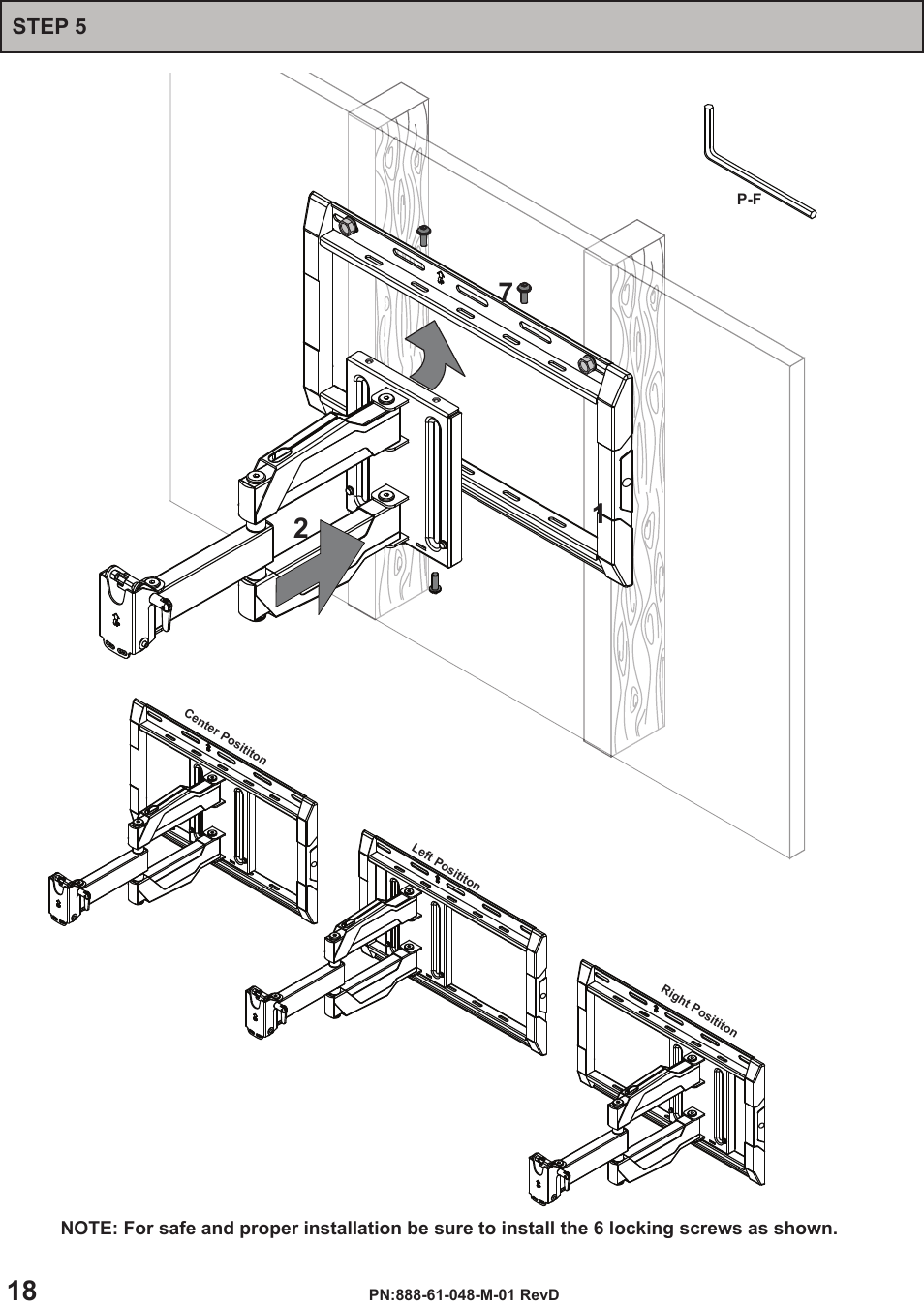 Step 5 | Omnimount OC120FM Manual ru User Manual | Page 18 / 24