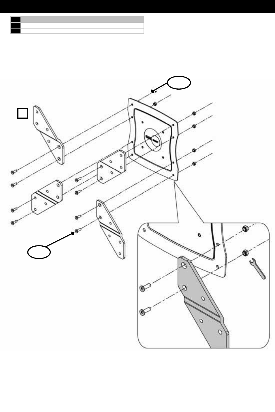 Attaching the adapters p-a p-b | Omnimount VA324 Manual es User Manual | Page 4 / 8