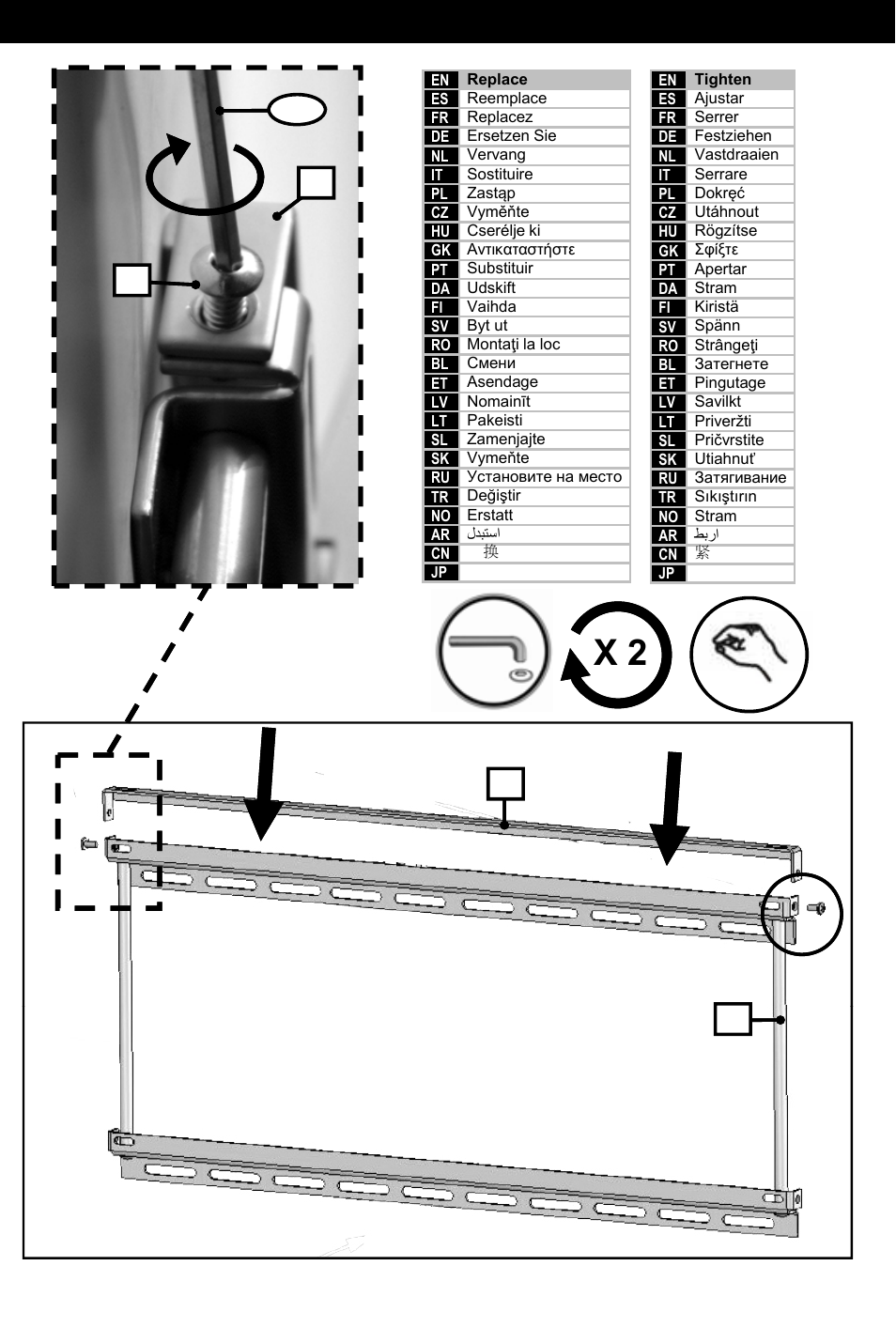 Step 6 4 3 | Omnimount 2N1-L Manual ru User Manual | Page 21 / 28