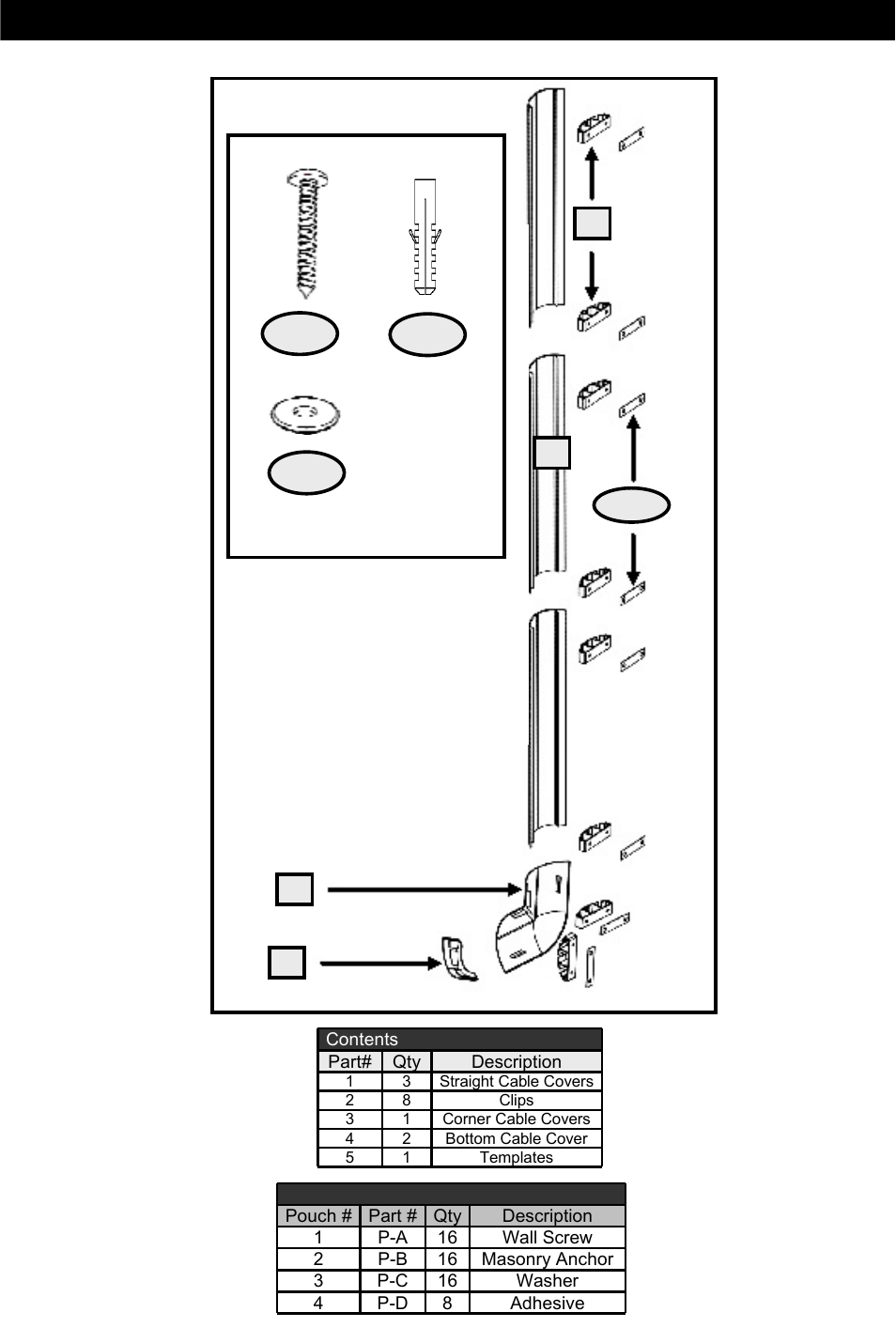 Cross reference contents, P-a p-c p-b | Omnimount CMKMINI Manual ru User Manual | Page 10 / 24