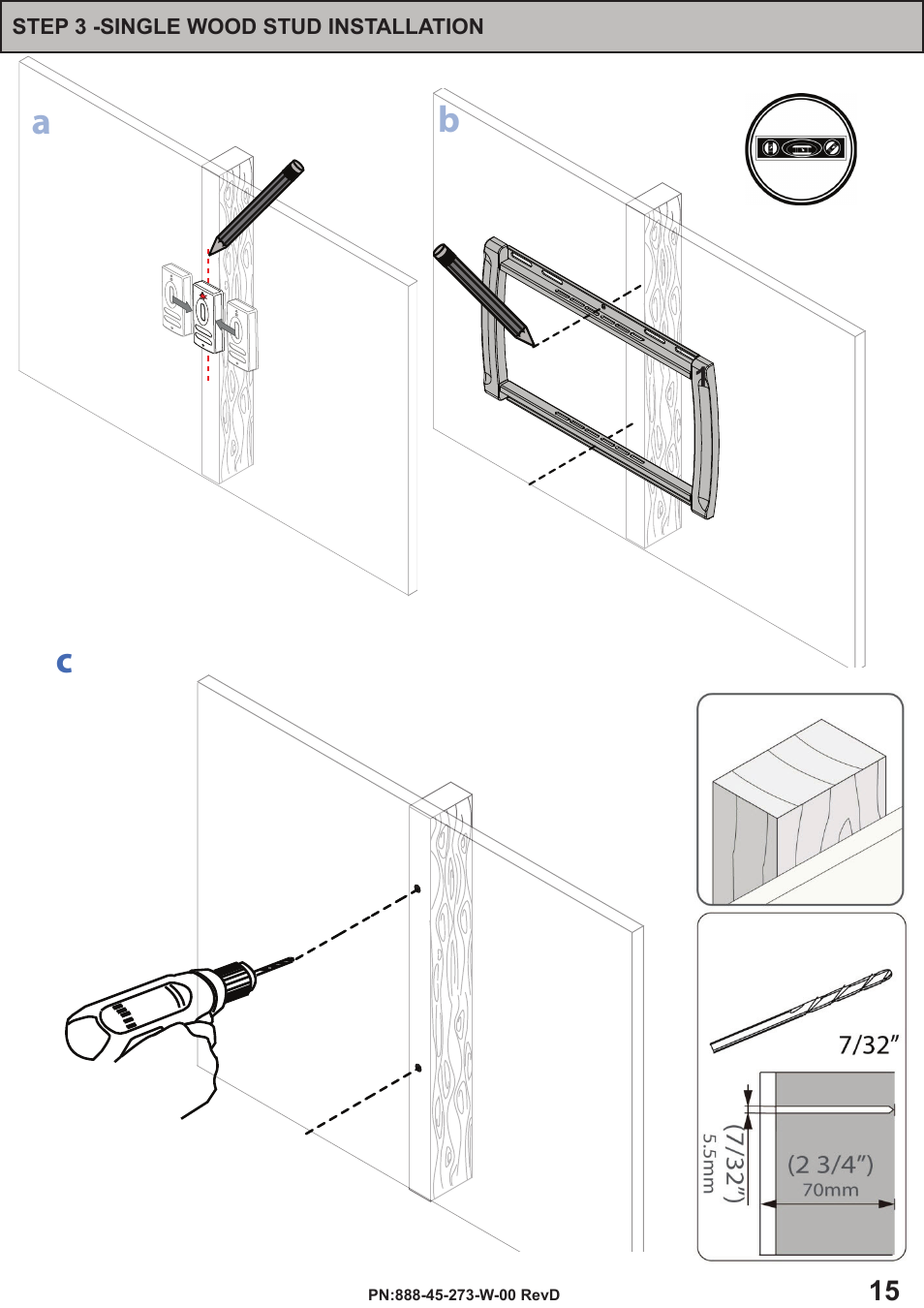 Ab c | Omnimount OS120FM Manual ru User Manual | Page 15 / 24