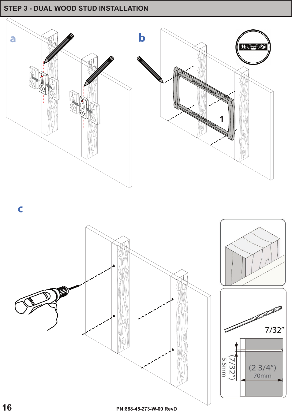 Ab c | Omnimount OS120FM Manual ru User Manual | Page 16 / 24