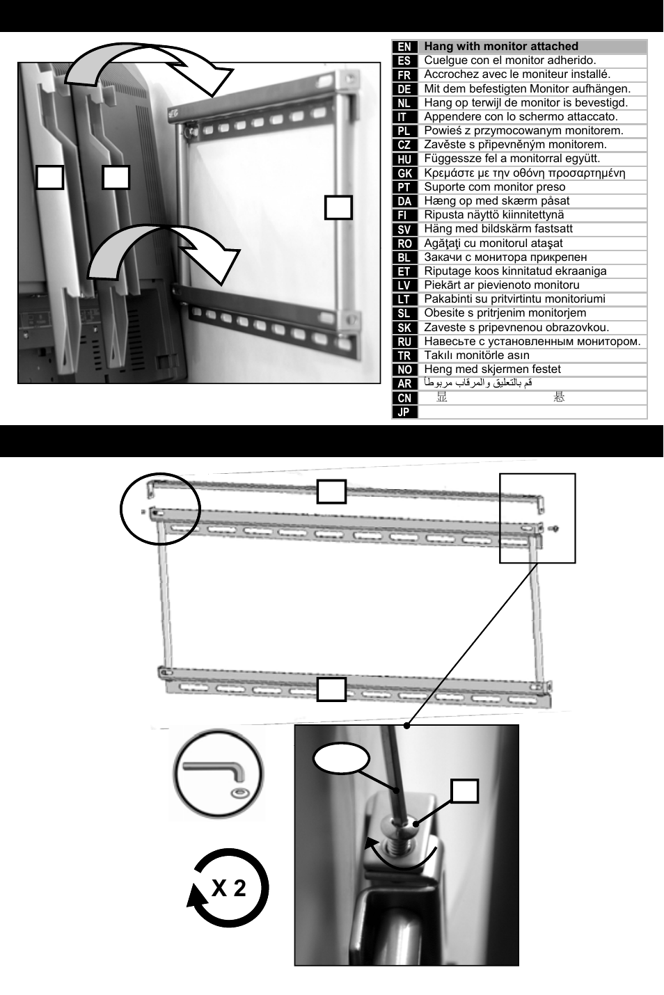 Step 4, Step 5 2 3, 4p-a | Omnimount 1N1-L Manual ru User Manual | Page 20 / 24