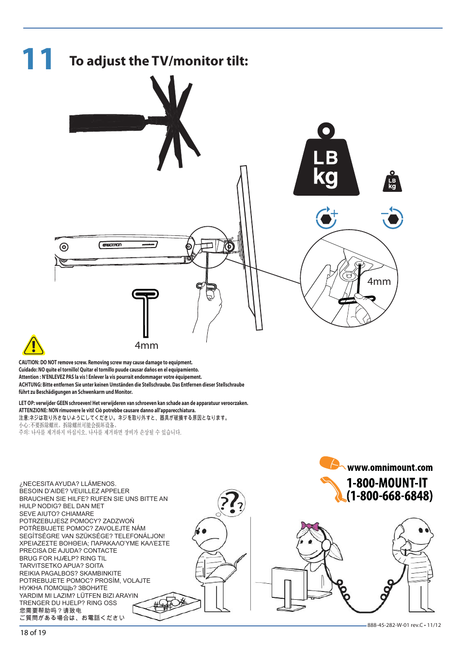 Omnimount PLAY25X Manual de User Manual | Page 18 / 19