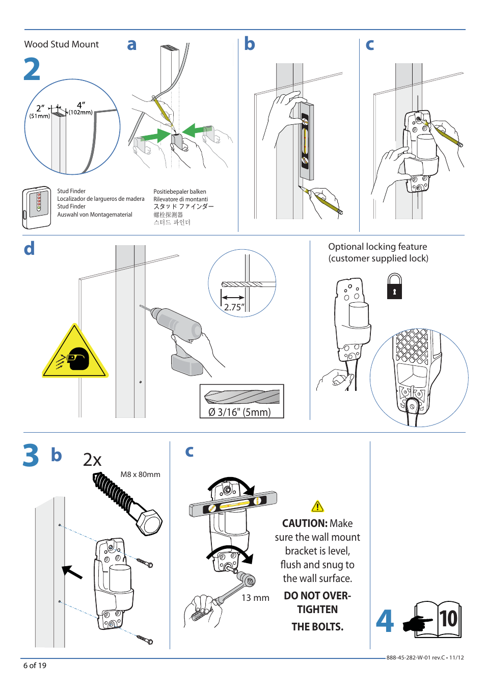 Ab c, Cb d | Omnimount PLAY25X Manual de User Manual | Page 6 / 19