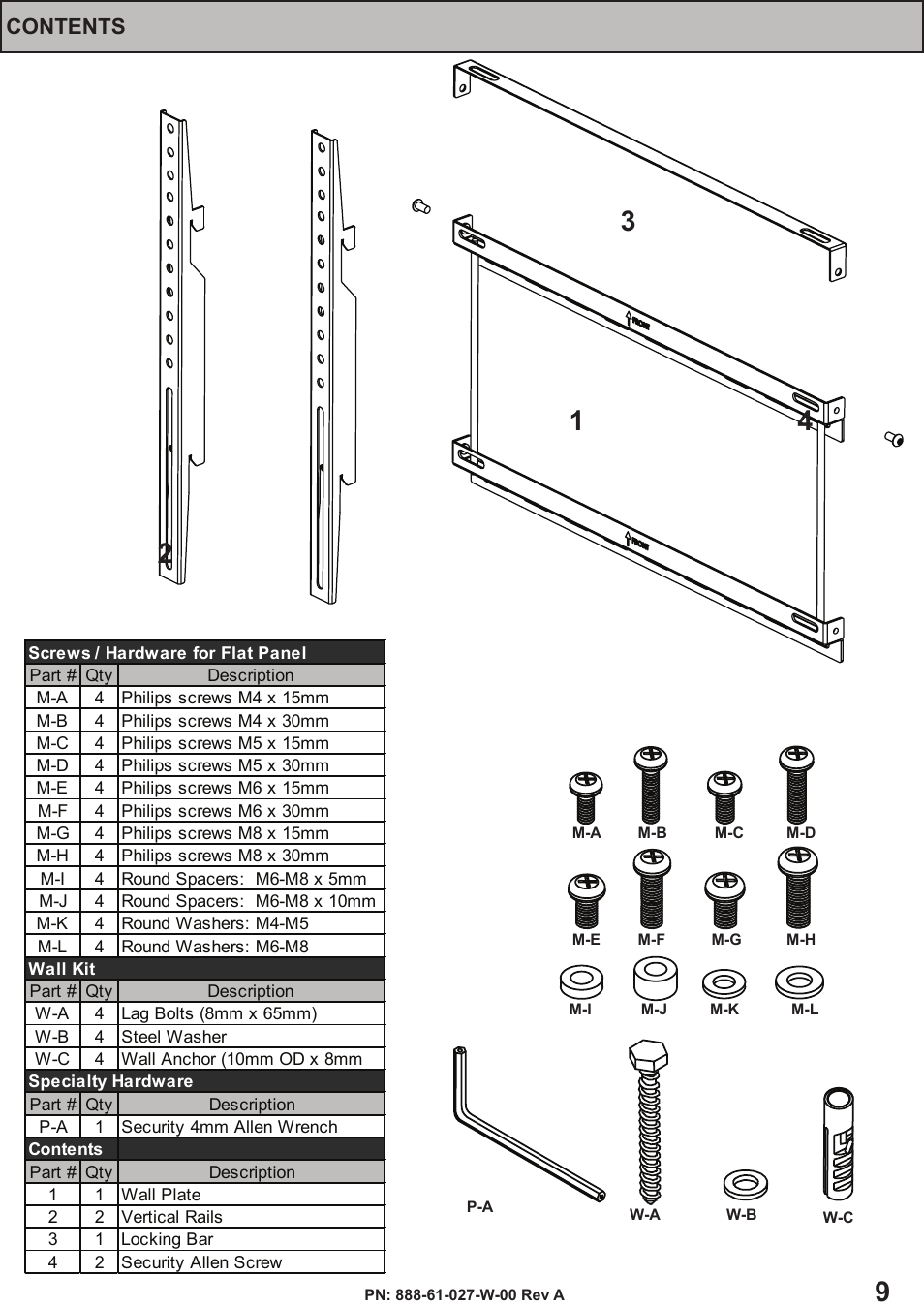 Omnimount OC175F Manual ru User Manual | Page 9 / 20