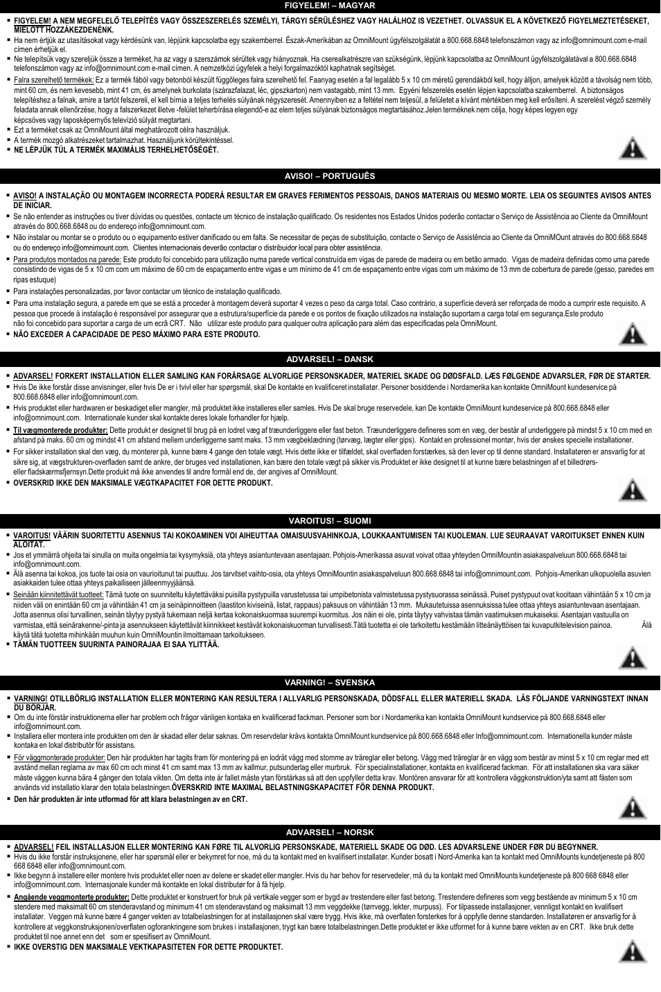 Omnimount QM200-F Manual ru User Manual | Page 4 / 20