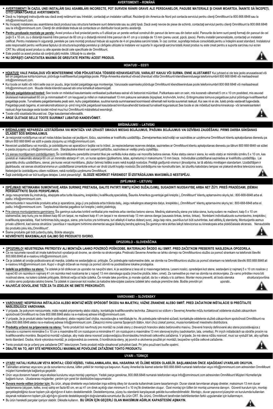 Omnimount QM200-F Manual ru User Manual | Page 5 / 20