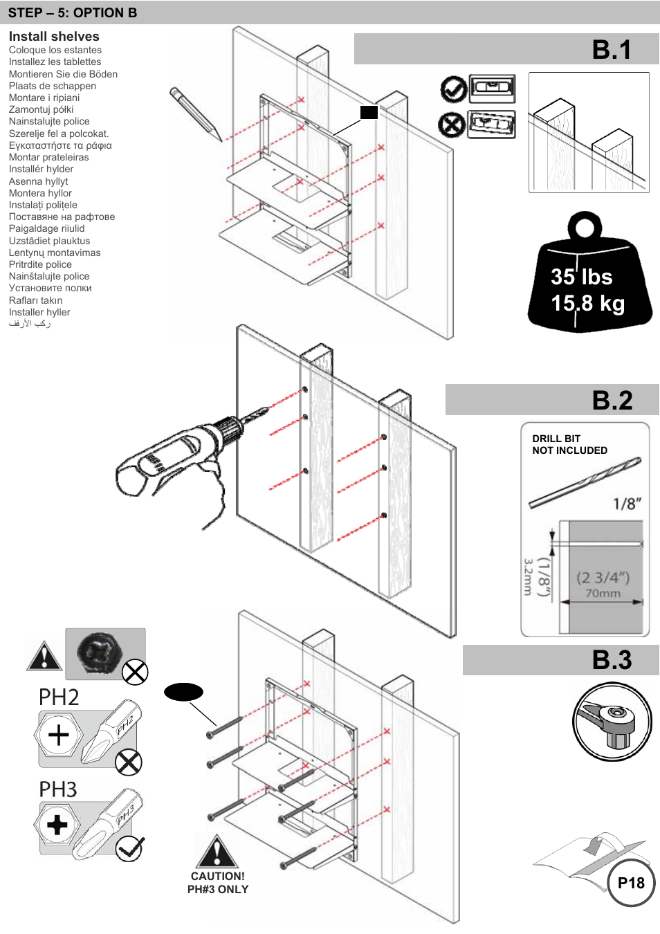 B.1 b.2 b.3 | Omnimount BLADE2 Manual ru User Manual | Page 16 / 24