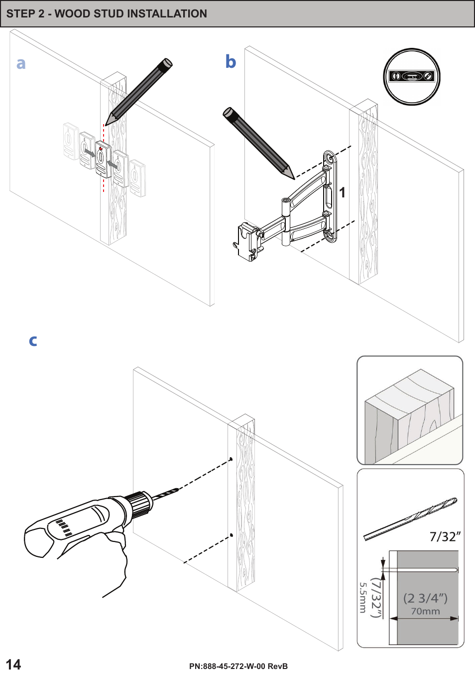 Ab c | Omnimount OS60FM Manual ru User Manual | Page 14 / 24