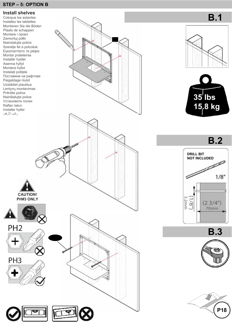 B.1 b.2 b.3 | Omnimount BLADE1 Manual ru User Manual | Page 16 / 32