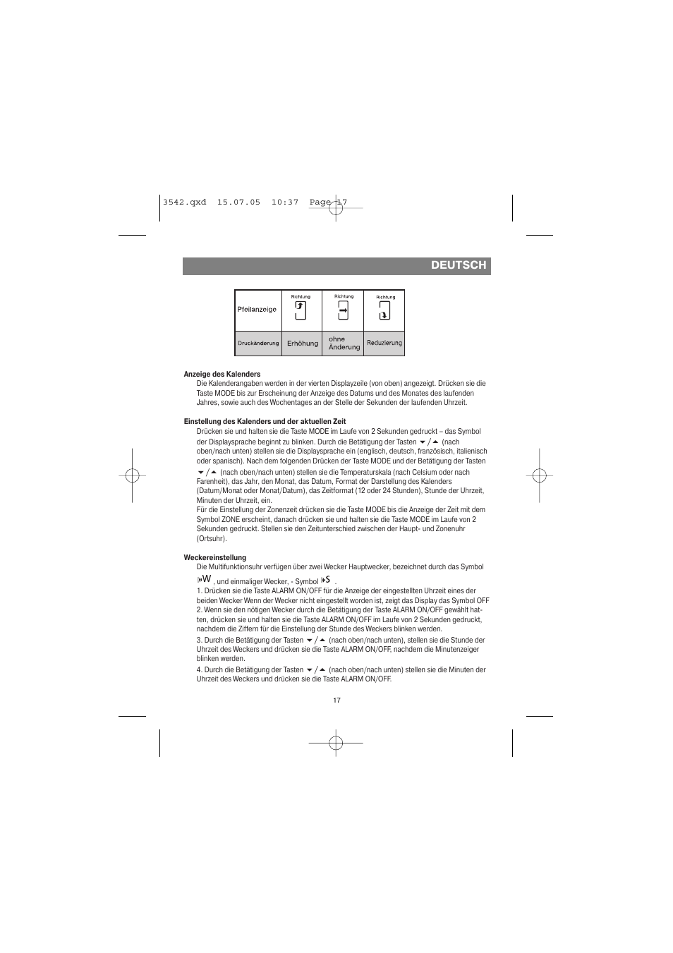 Deutsch | Vitek VT-3542 SR User Manual | Page 17 / 36