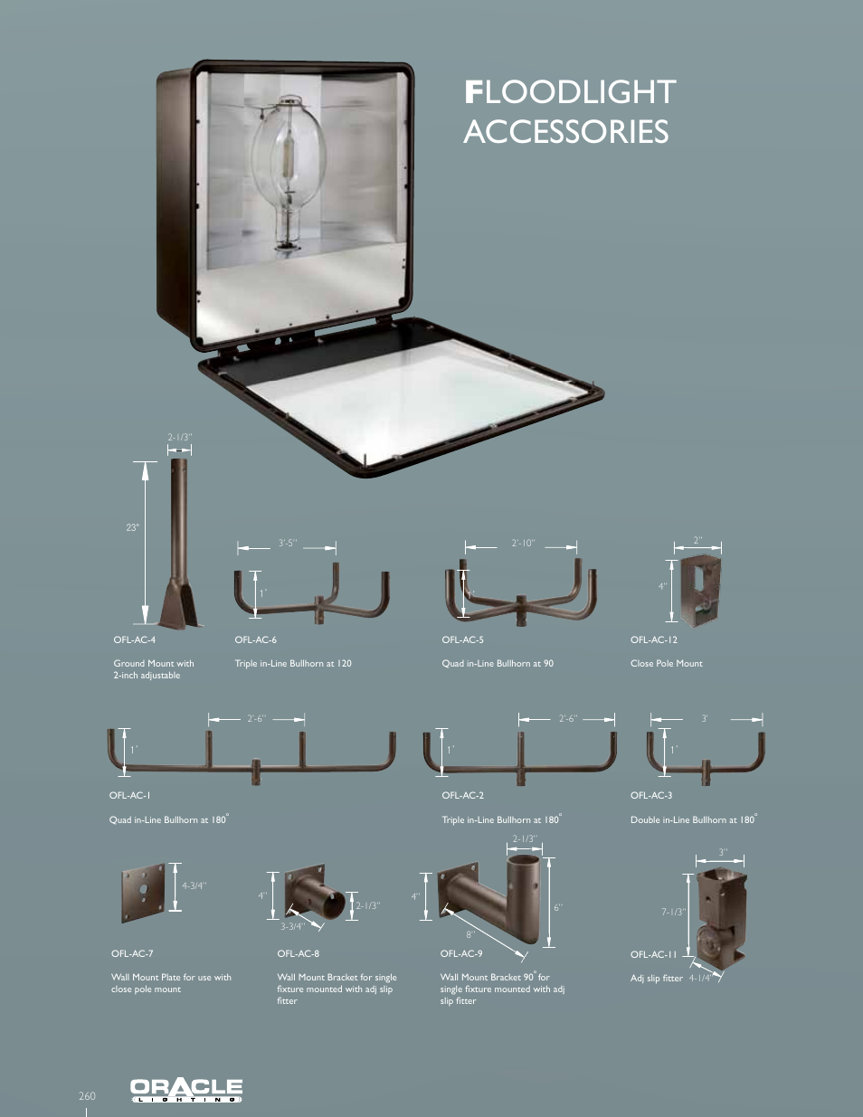 F loodlight accessories | Oracle Lighting OFL-AR-401 User Manual | Page 2 / 2