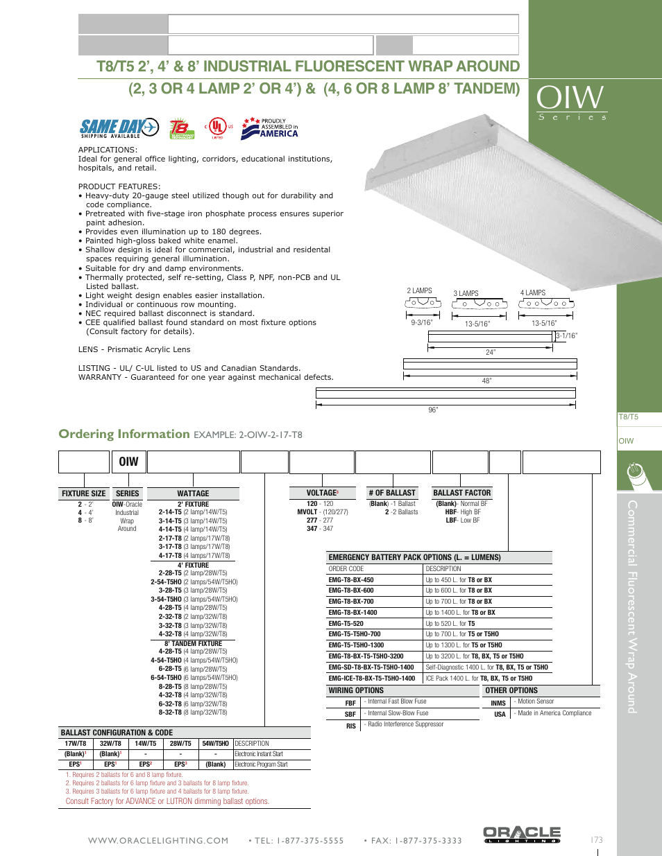 Oracle Lighting OIW-8 User Manual | 1 page